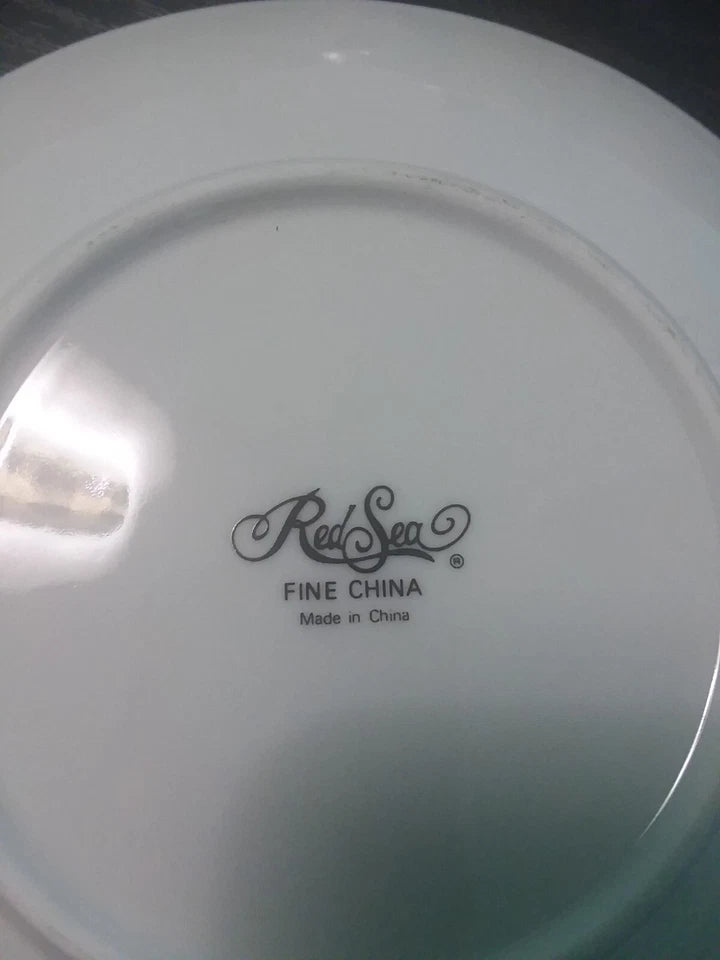 Red Sea Fine China White Saucers Small Plates $8 a piece