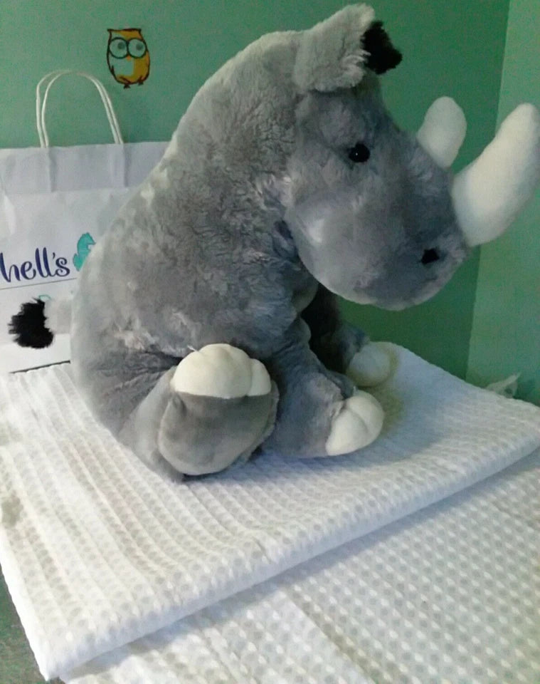 12" Rhino Plush Toy - Festa Gray