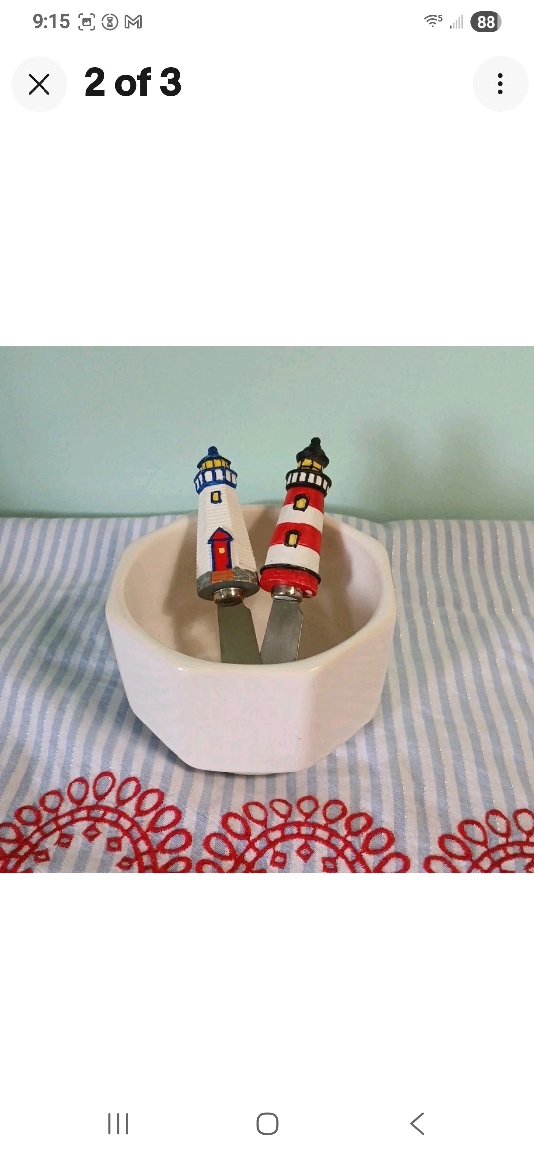 Boston Wearhouse Lighthouse Mini Spreading Spatulas Set