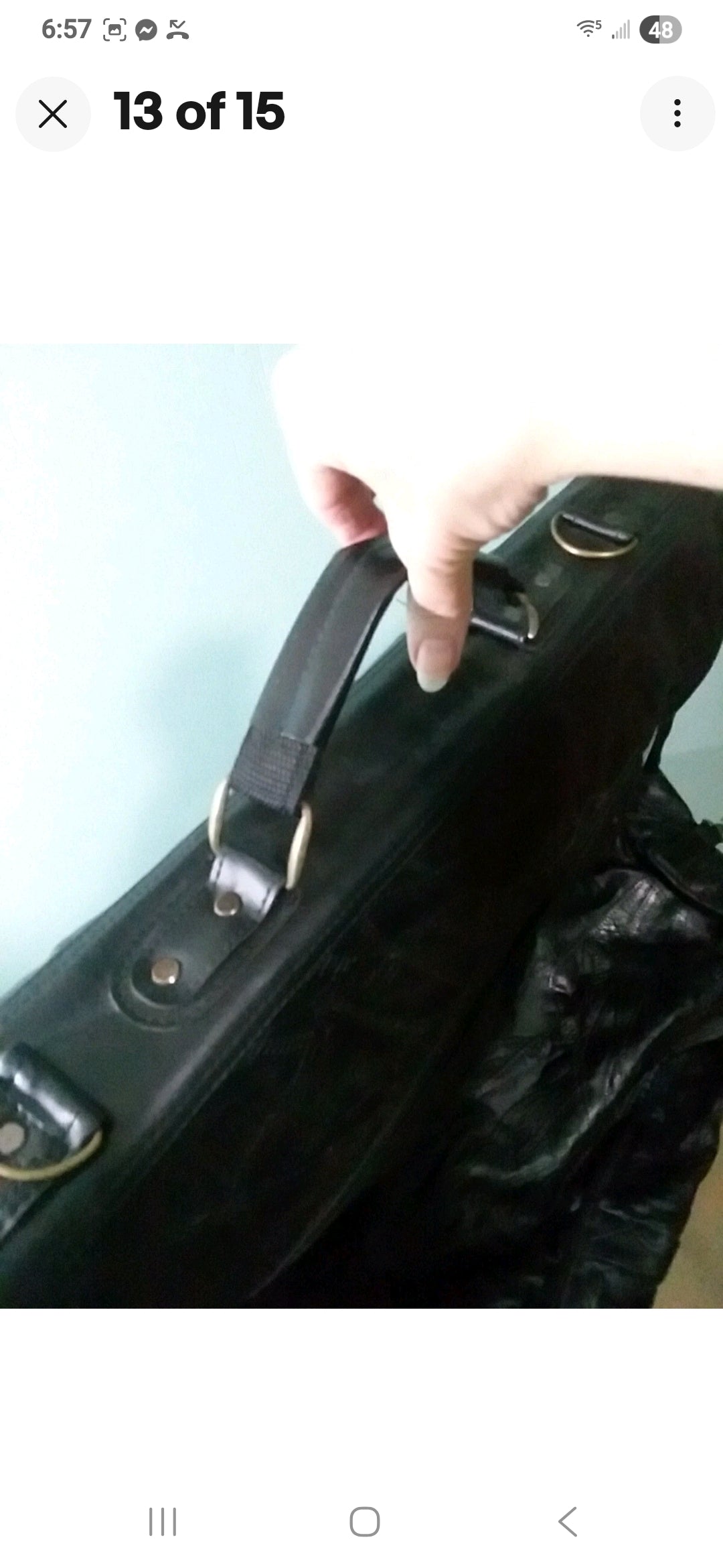 Marine Corps Genuine Leather Garment Bag