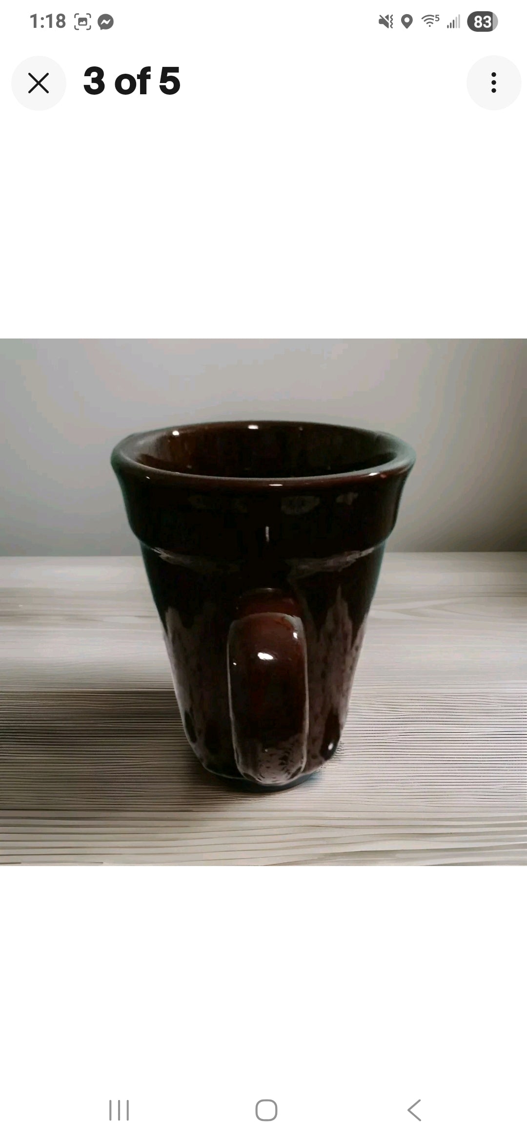 Vntg Coffee Cup Hand Made From Mexico