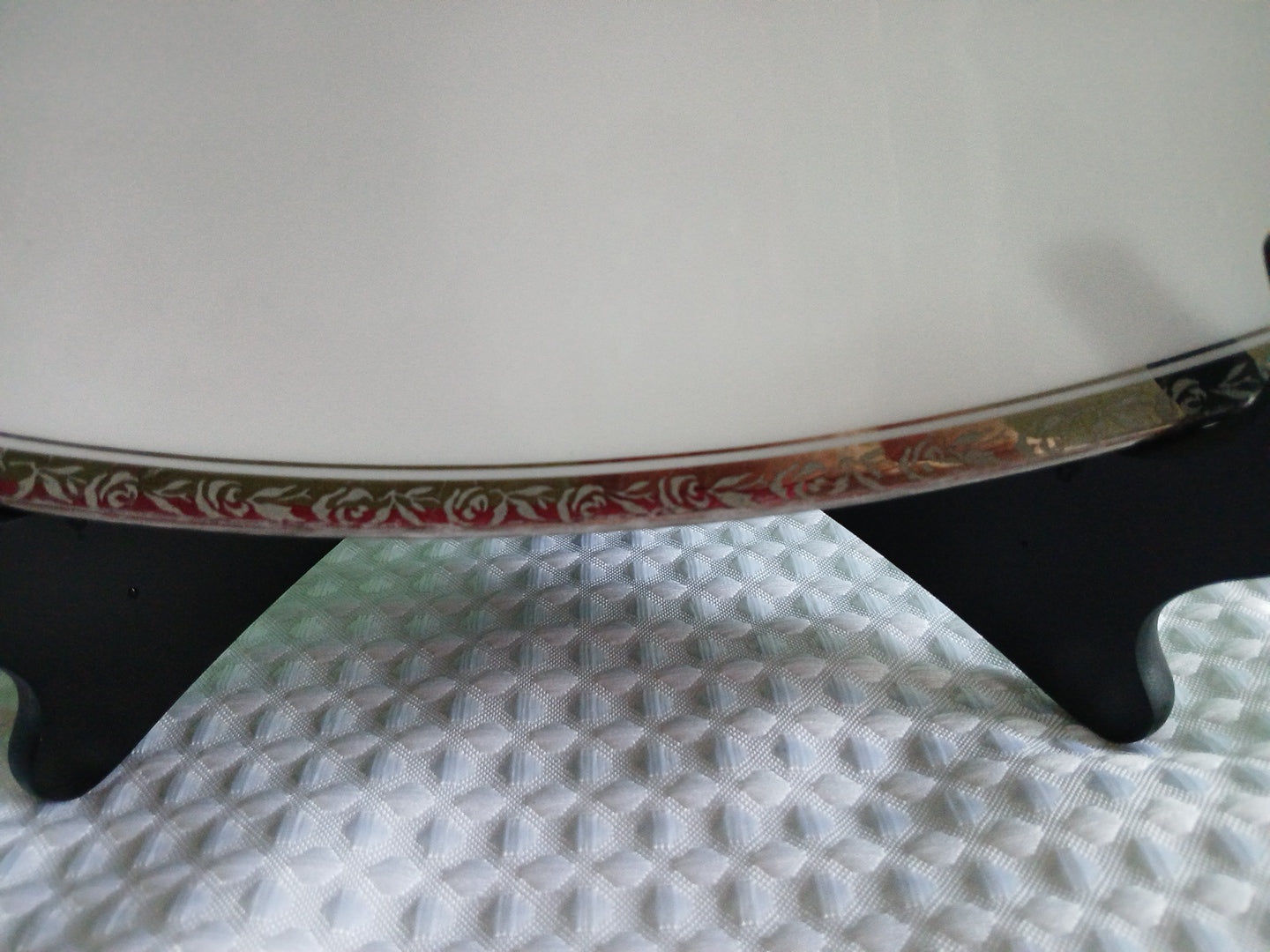 16" Serving Platter Noritake  SILVESTER 6340 Japanese Fine China.  Floral trimmed