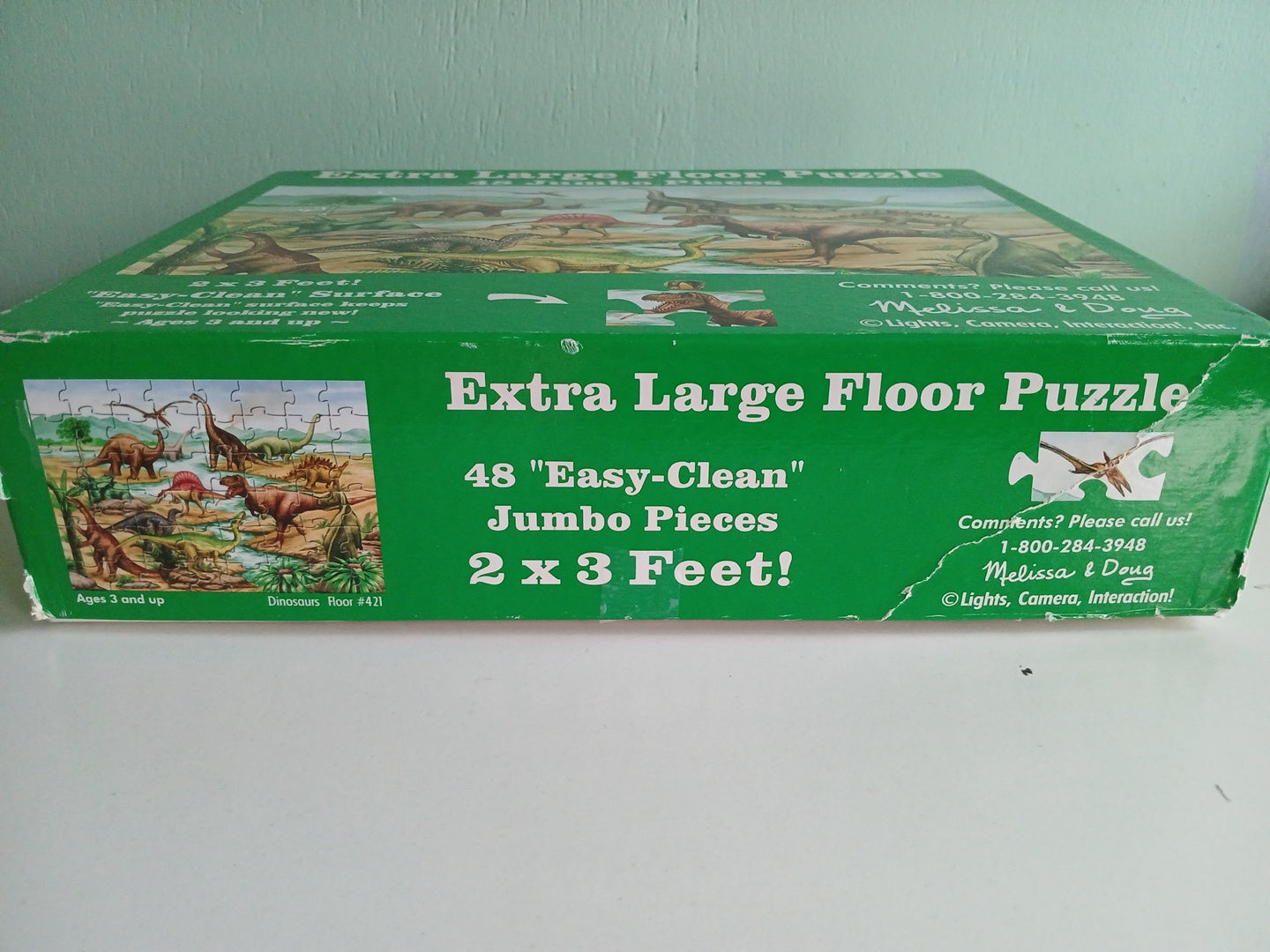 Melissa & Doug Extra Large Floor Puzzle 48 Peices Dinosaurs #421