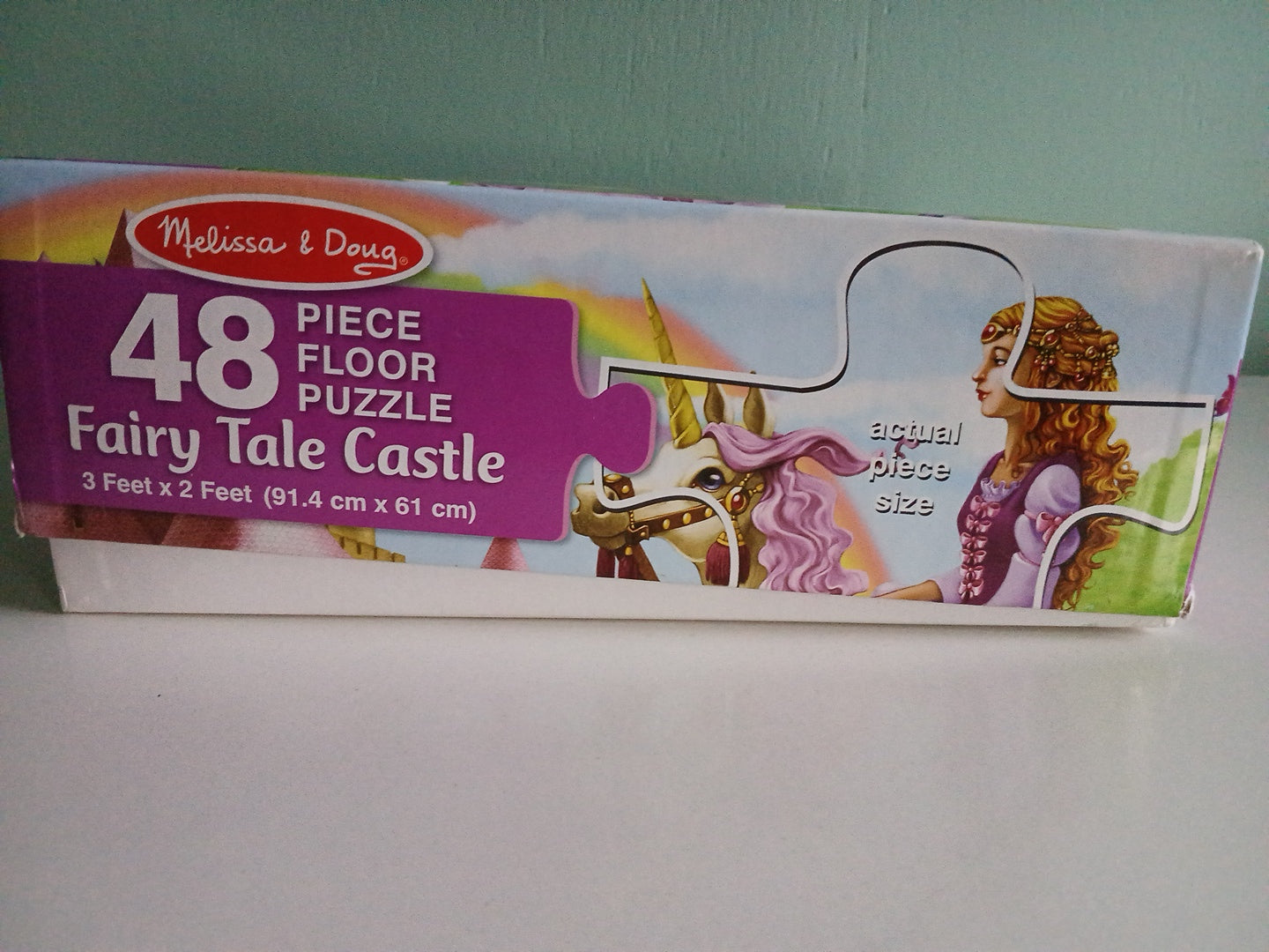 Melissa & Doug Fairy Tale Castle Floor Puzzle 48 Pieces None Missing 3ft X 2ft