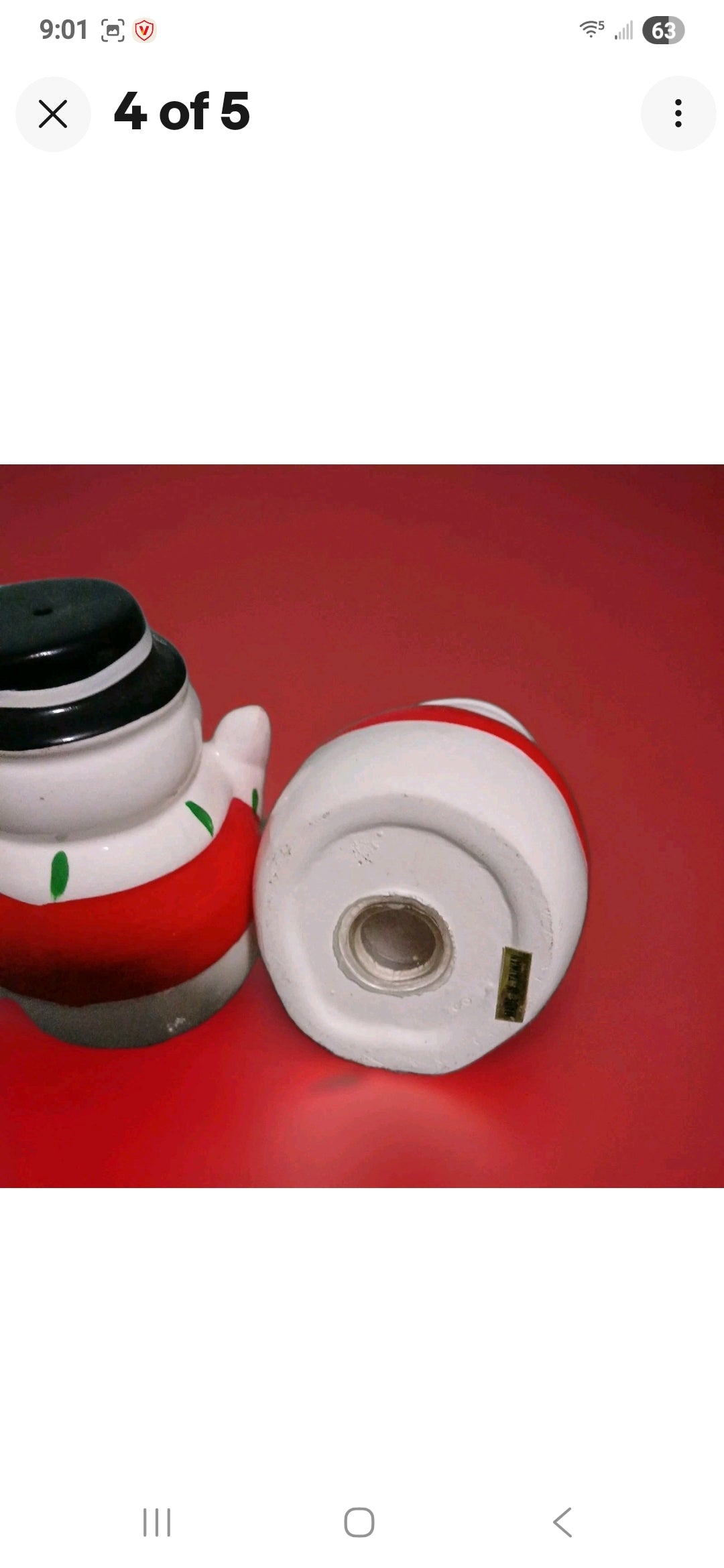 Vntg Snowman Salt & Pepper Shakers