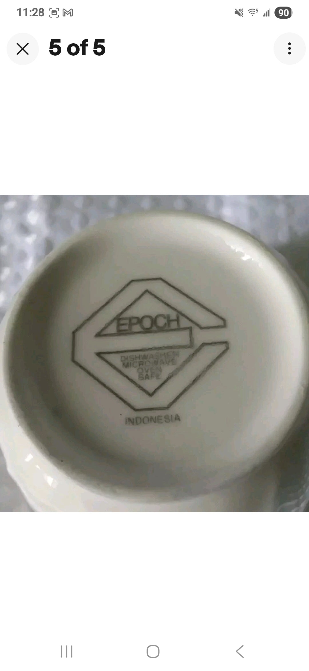 Vintage EPOCH Cups Lot of 4 - Floral Design