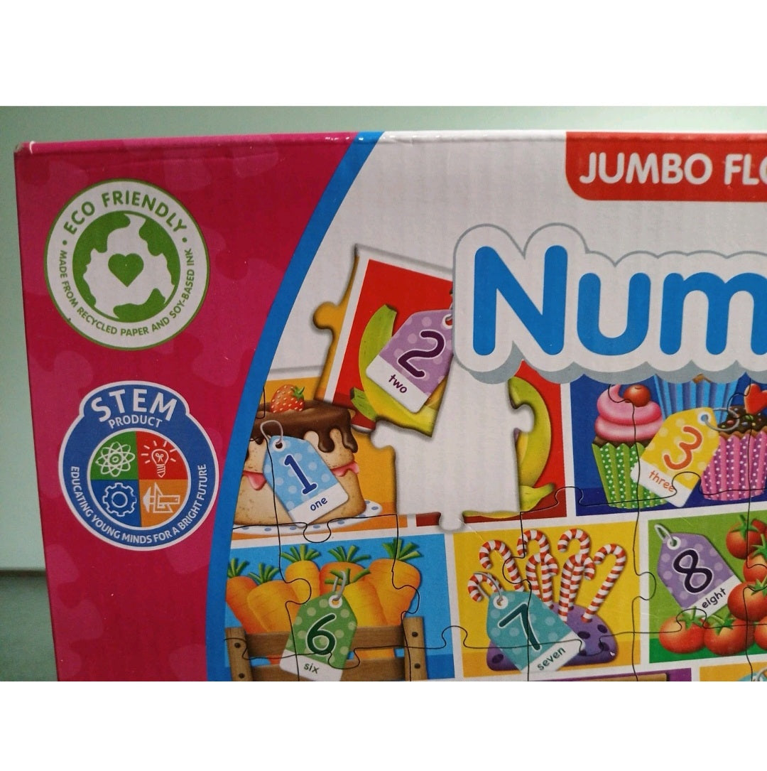 NUMBERS Floor Puzzle Jumbo 3ft×2ft 50 Pieces