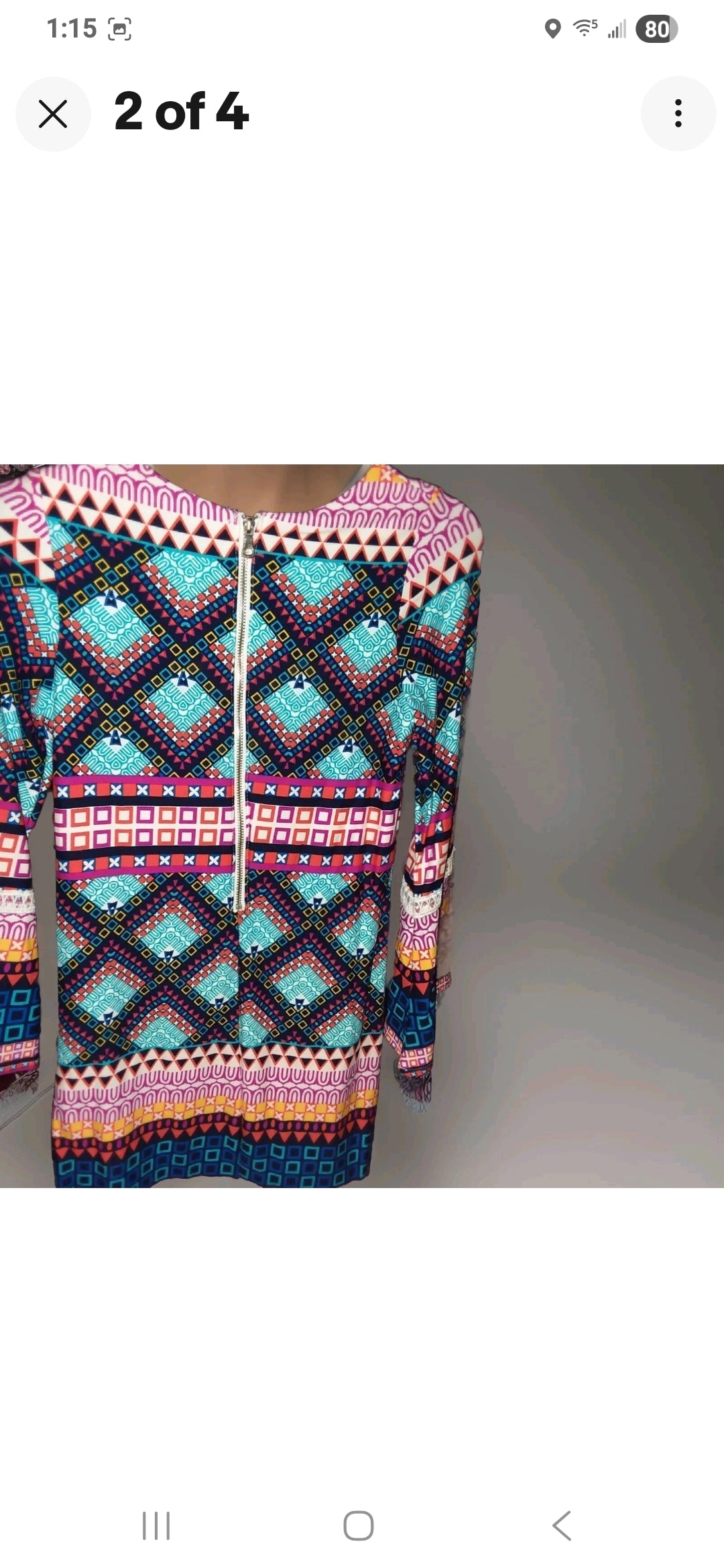 Girls Long Sleeve Rare Edition Patchwork Dress 6X