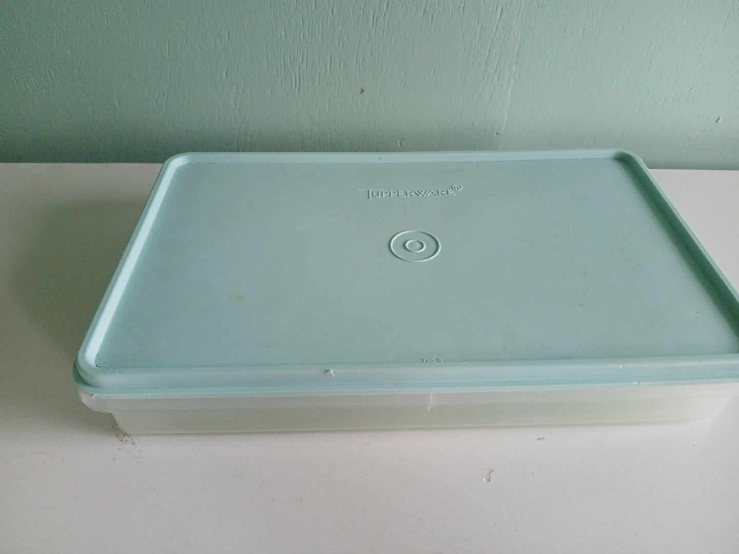 Vintage Tupperware Organizer rectangle container 11"X 2" 795-6