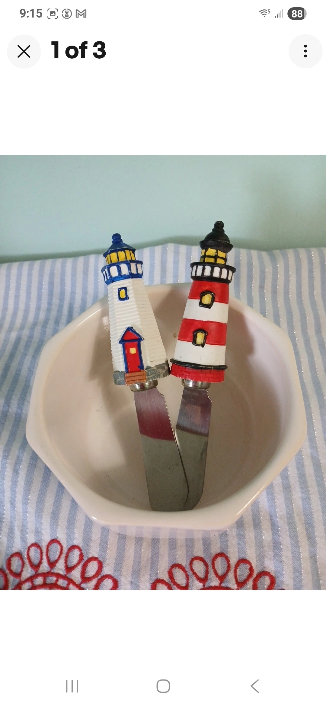 Boston Wearhouse Lighthouse Mini Spreading Spatulas Set