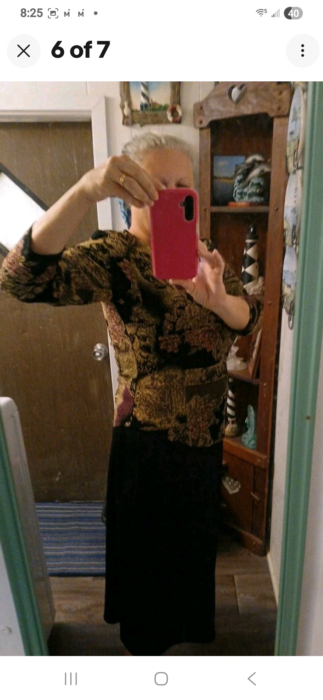 Women's Slimming Dress  Connection Apperal  - Size 12 black with gold accents