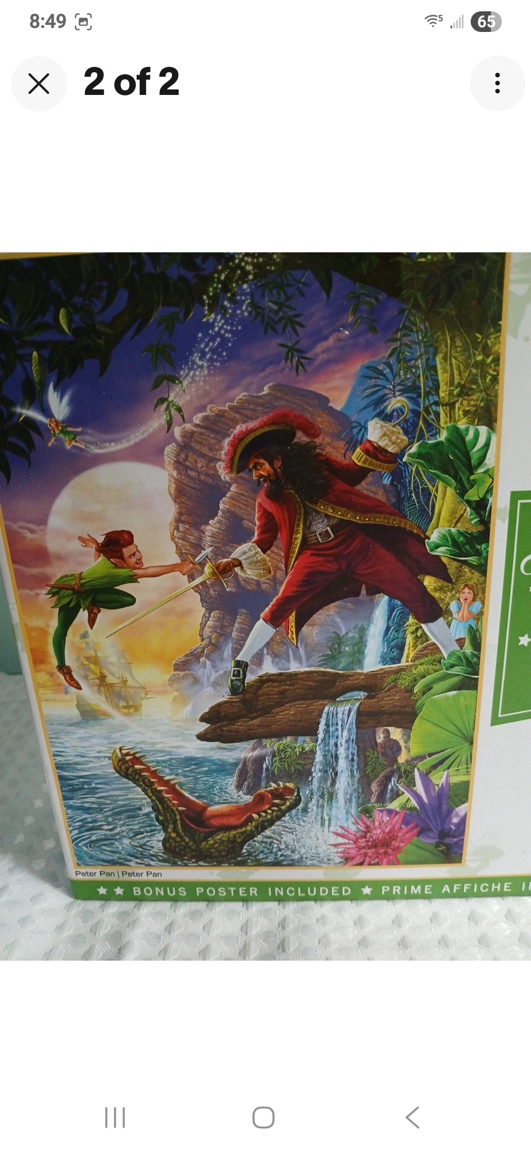 Peter Pan MasterPieces 1000 Piece Jigsaw Puzzle poster included