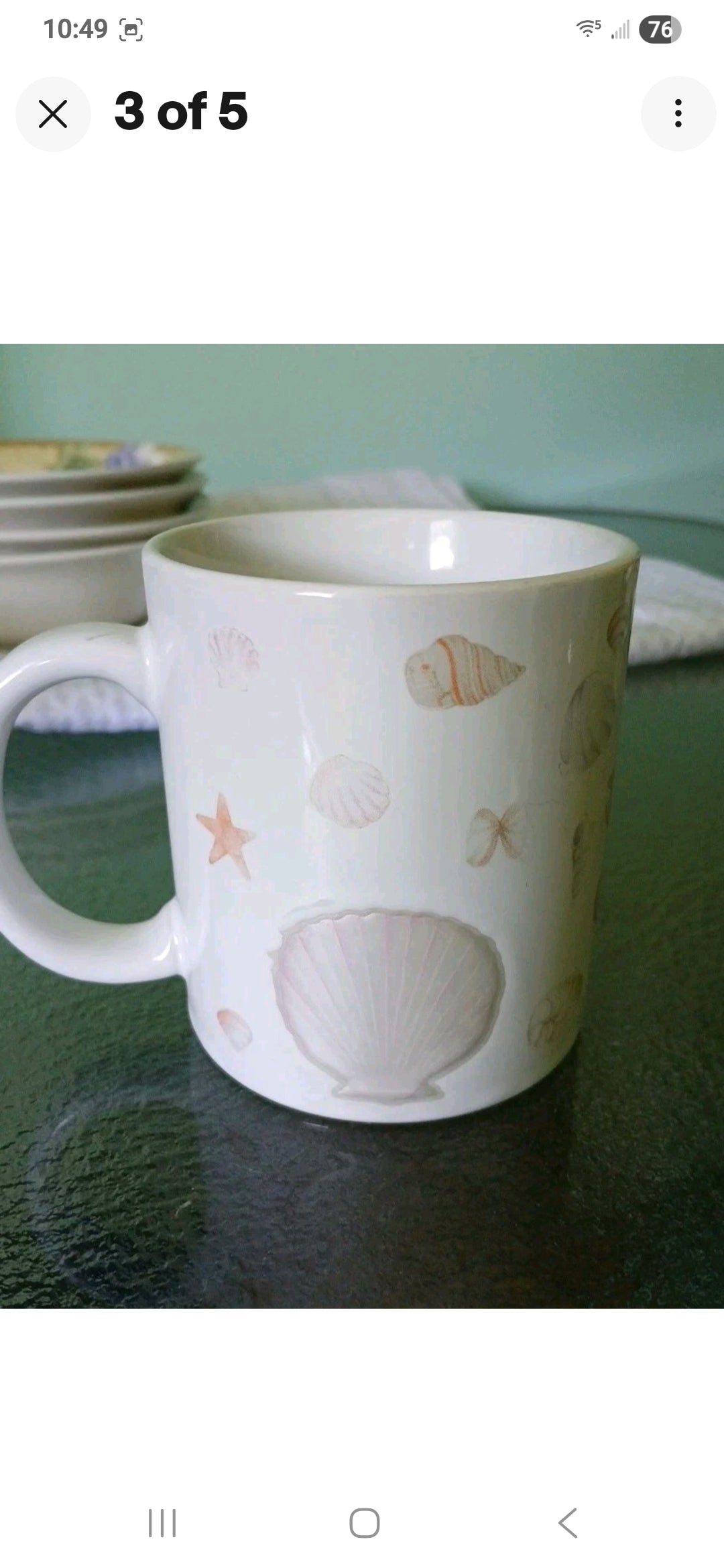 Sea Shell Coffee Cup