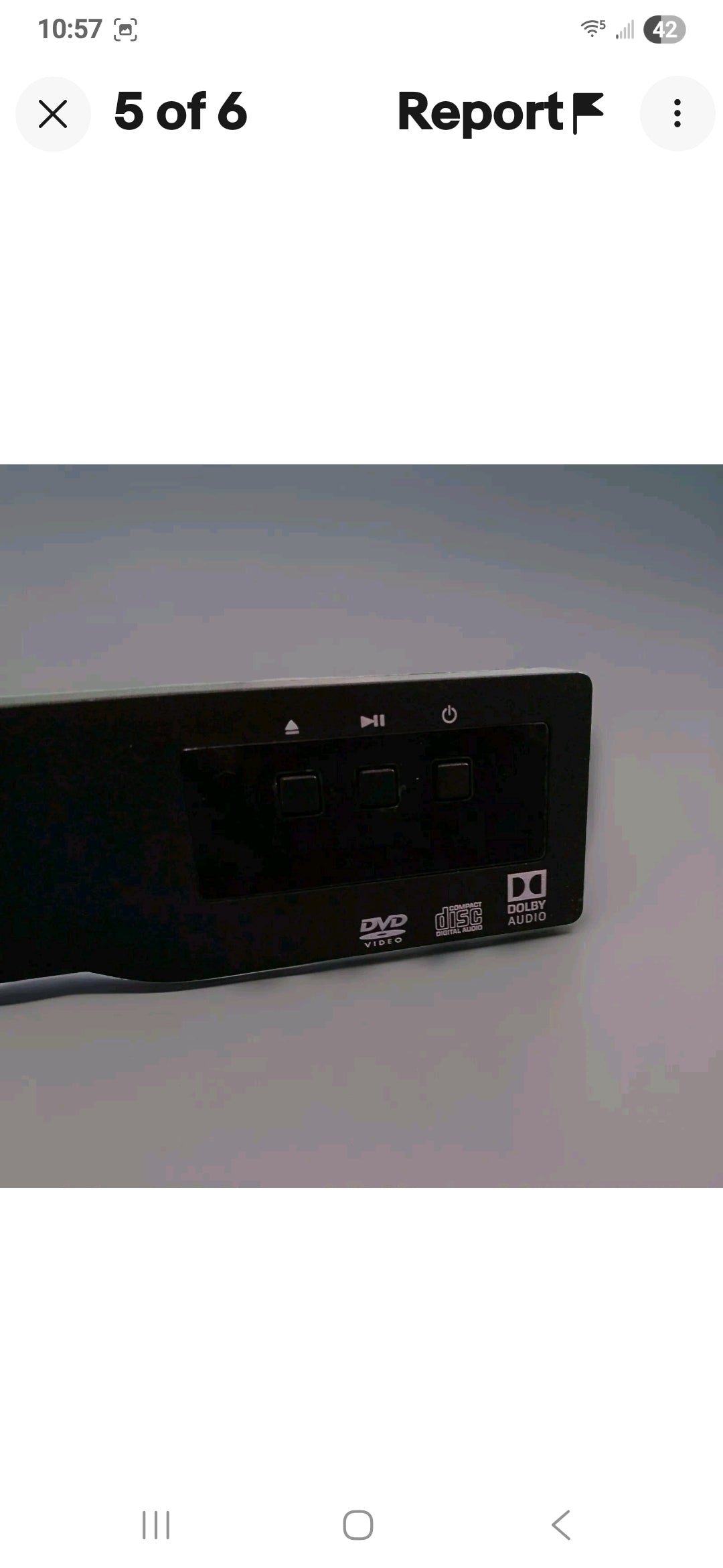 Sanyo DVD Player Model # FWDP105F-A - Tested & Working