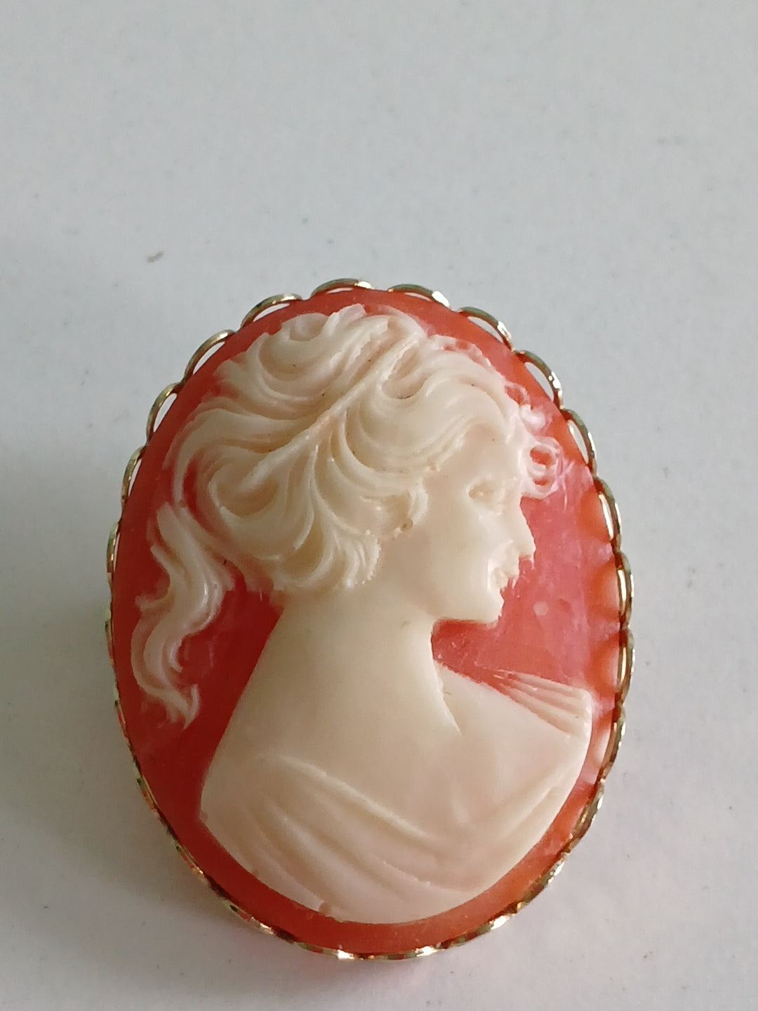 Vintage Victorian Style Cameo Brooch Pin