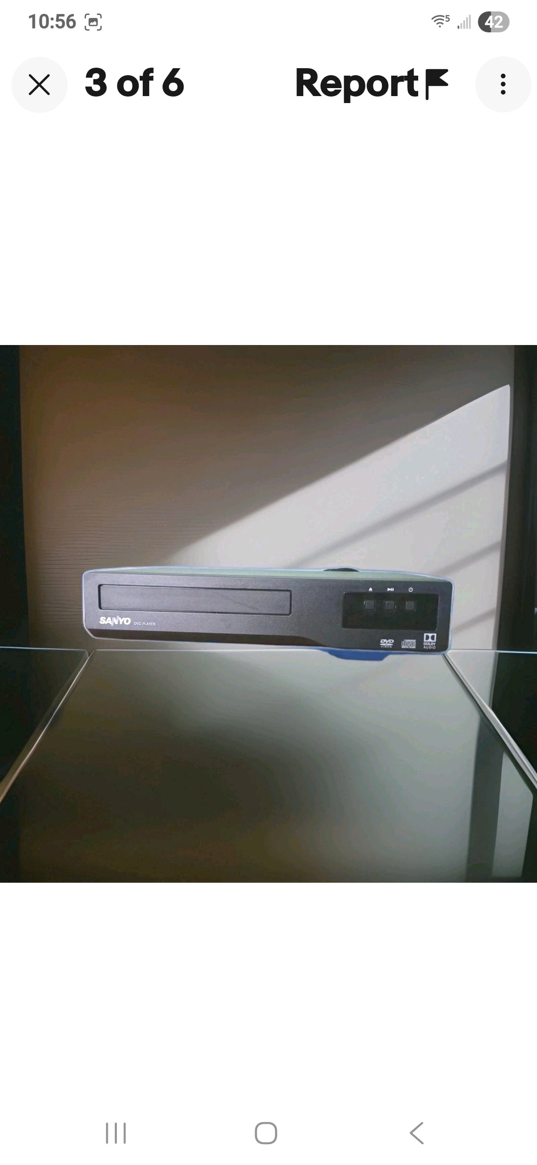 Sanyo DVD Player Model # FWDP105F-A - Tested & Working