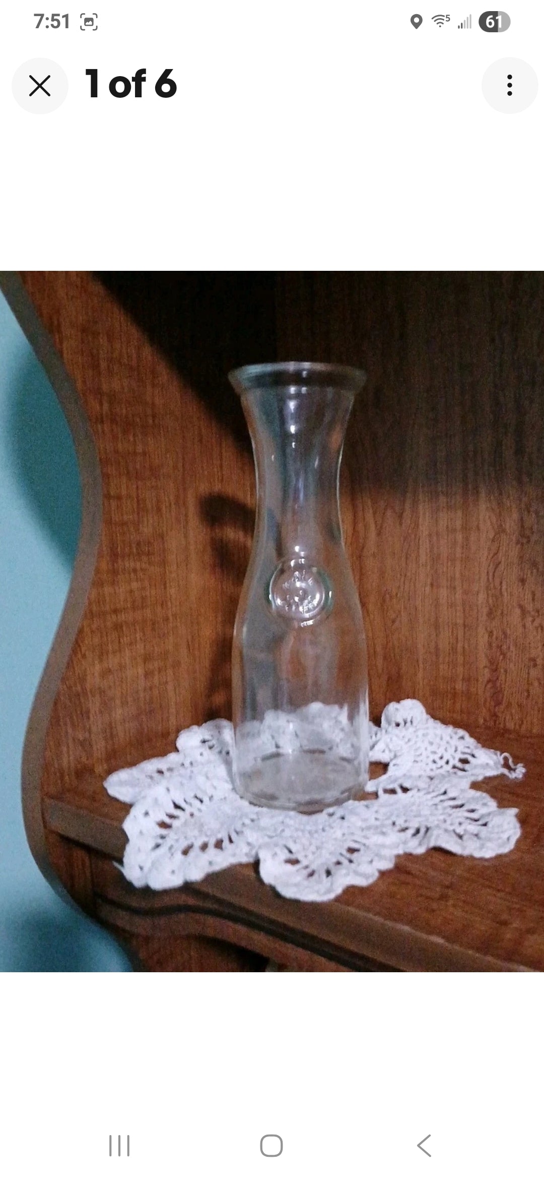 Vintage Milk Bottle Half Liter