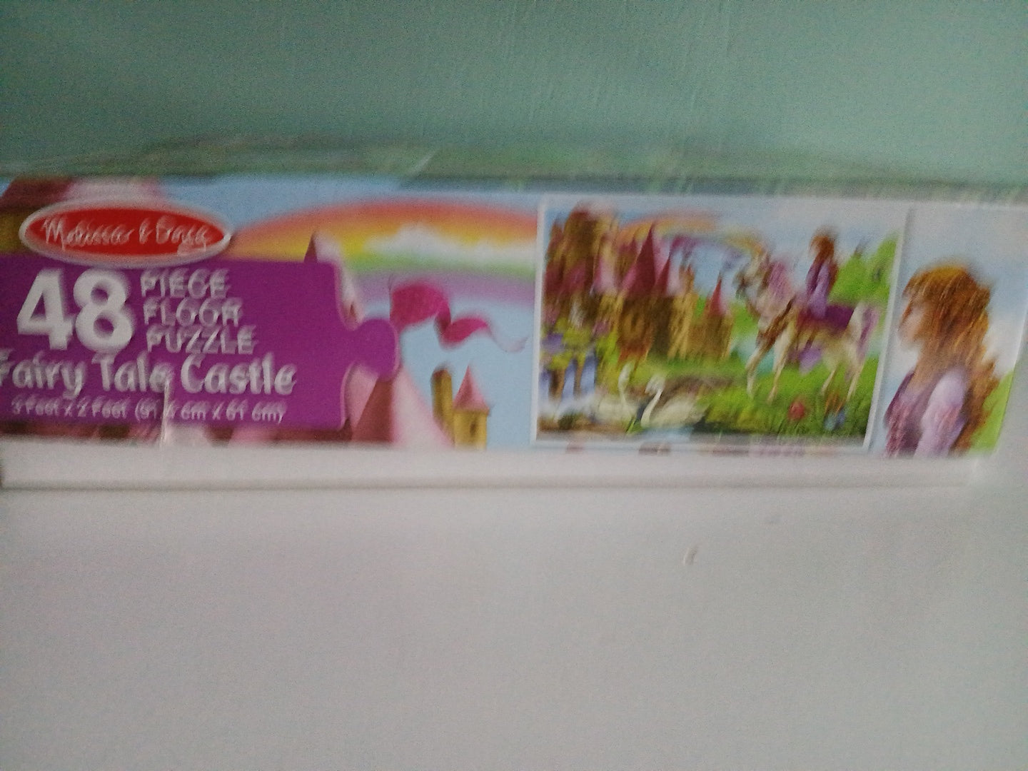 Melissa & Doug Fairy Tale Castle Floor Puzzle 48 Pieces None Missing 3ft X 2ft