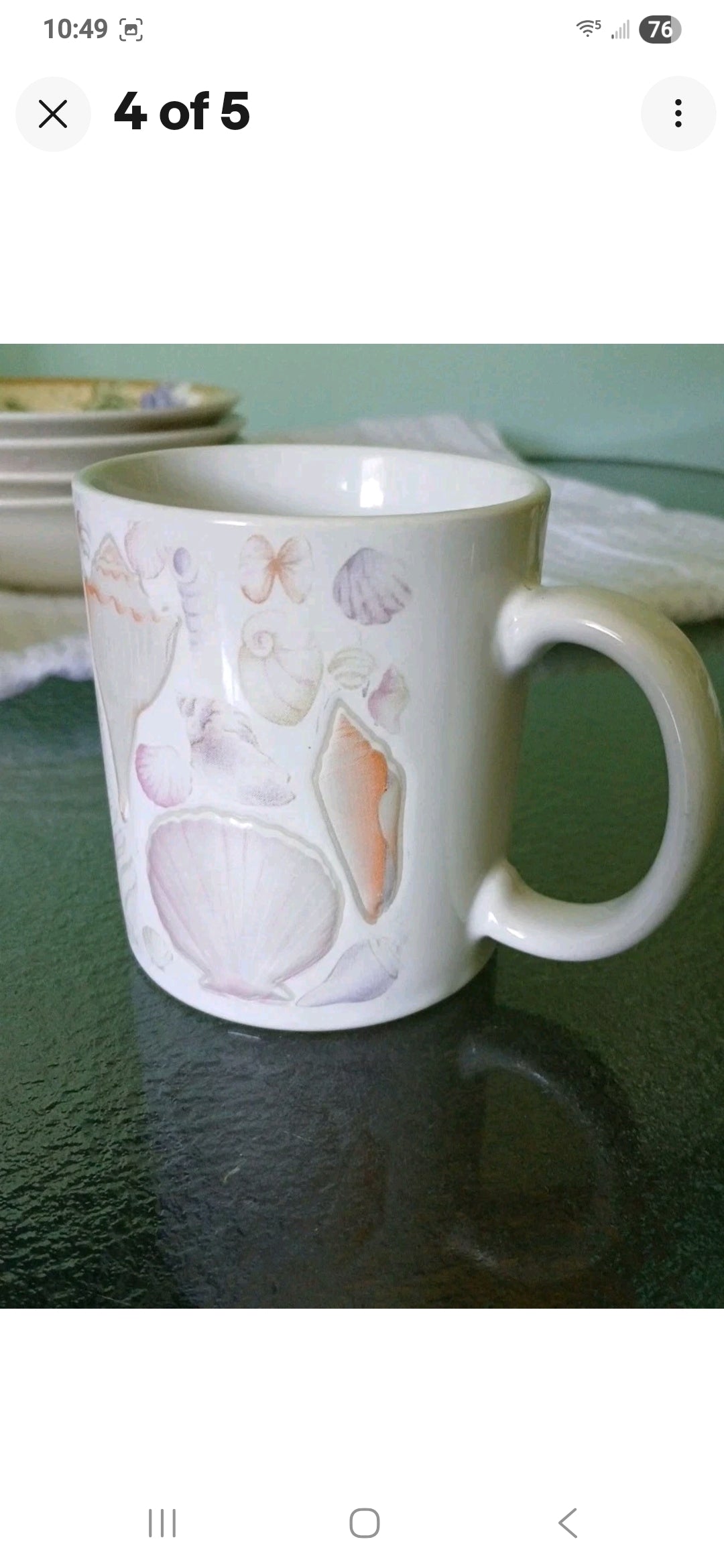 Sea Shell Coffee Cup