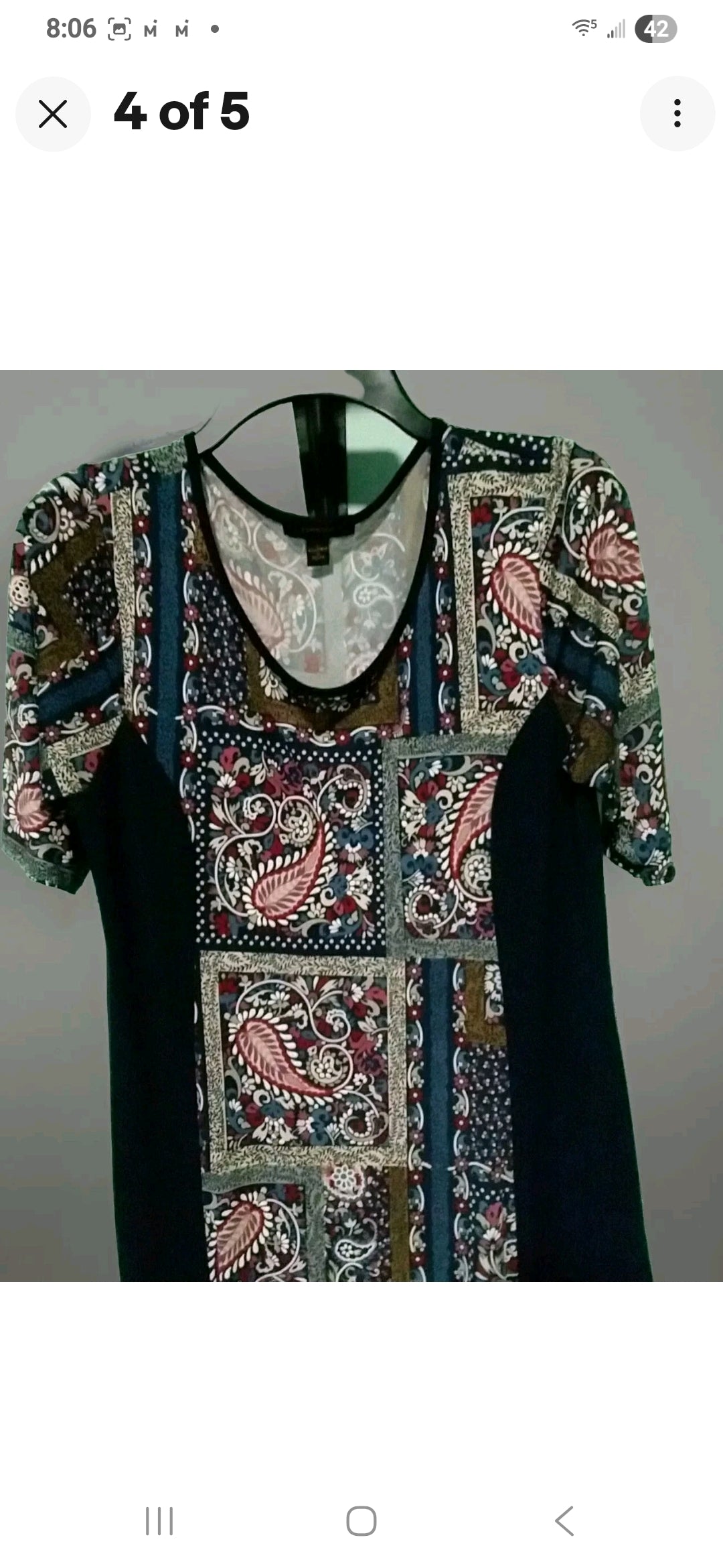 Ladies Dress Lightweight Espresso Mosaic Size L