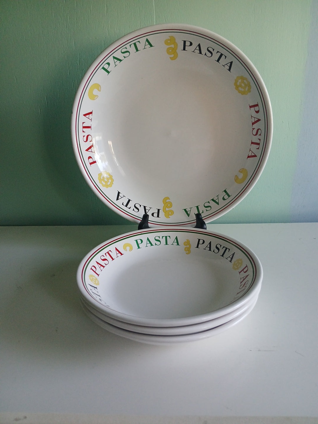 vntg Pasta bowl set