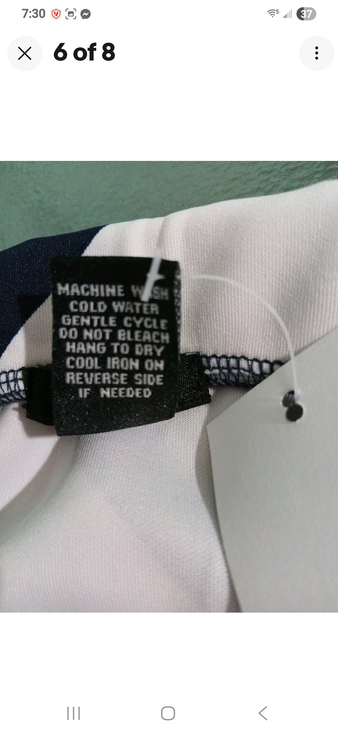 Rue 21 Striped Mini Skirt White And Navy Blue Nautical Sz XL