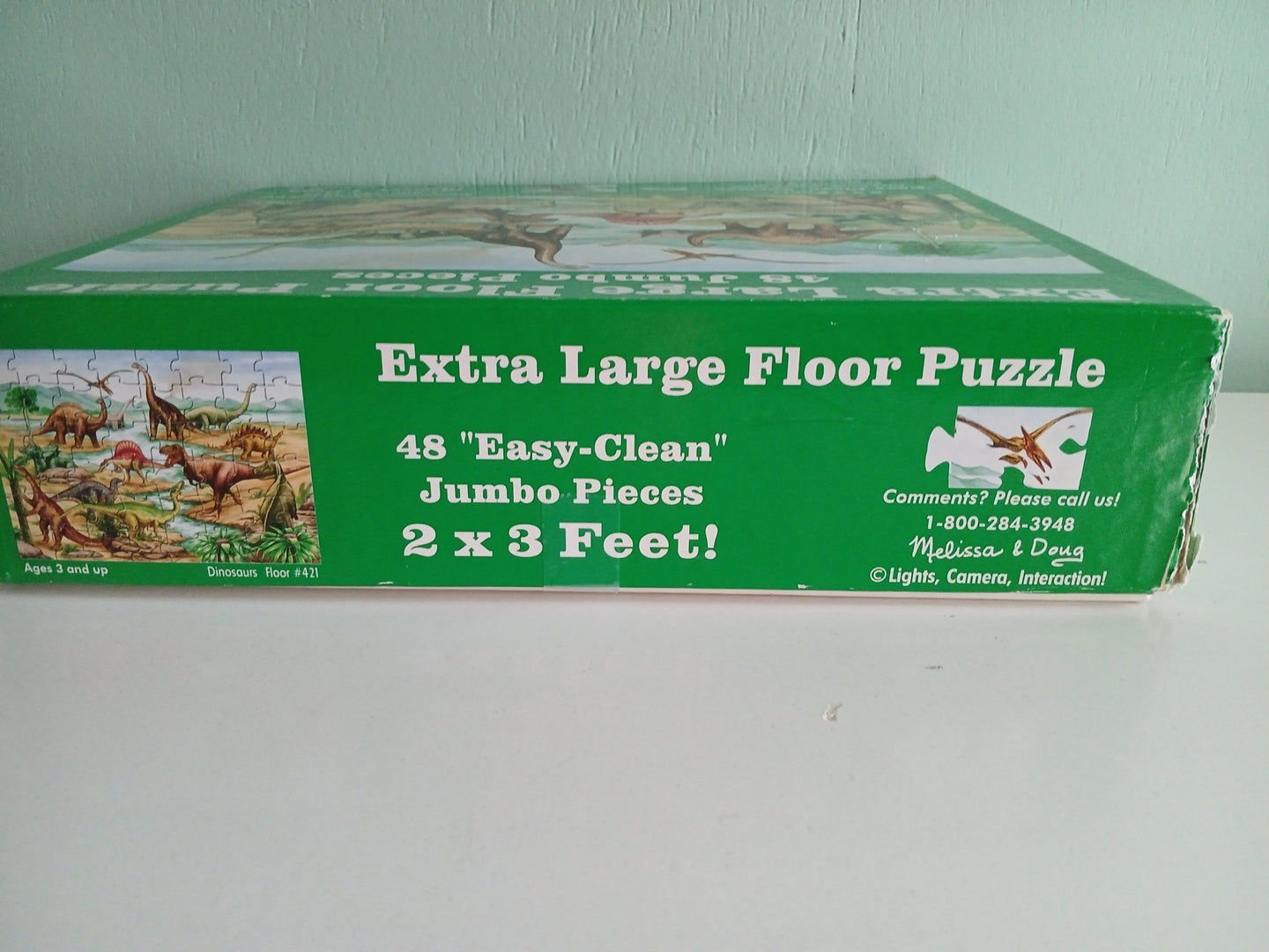 Melissa & Doug Extra Large Floor Puzzle 48 Peices Dinosaurs #421