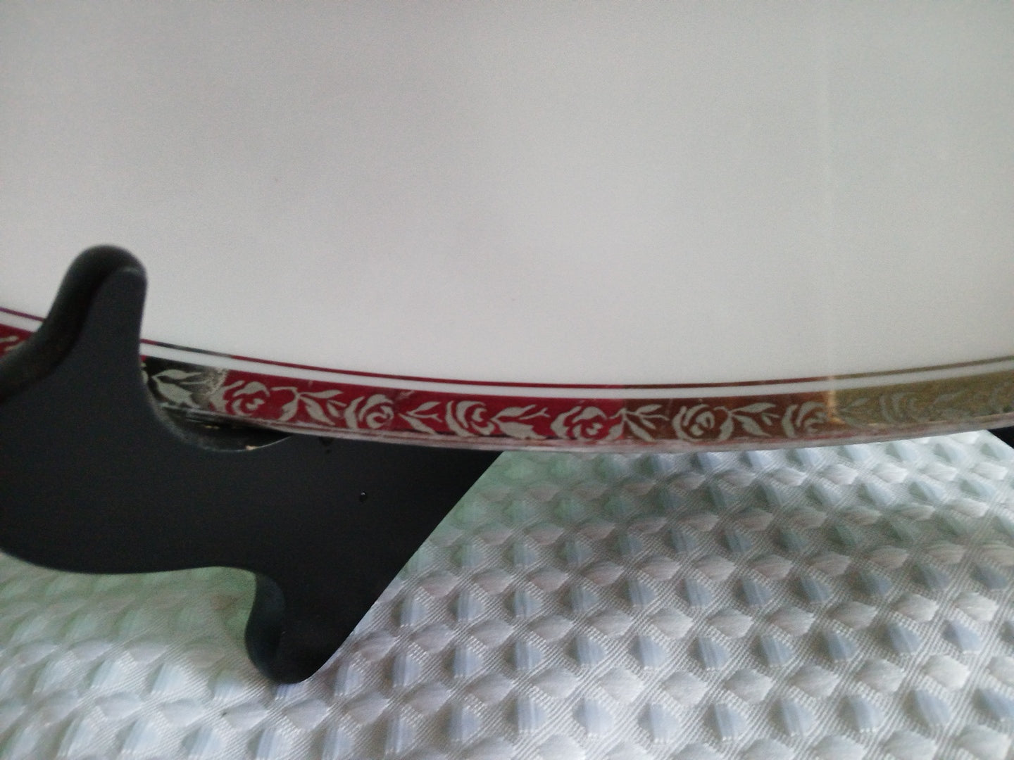 16" Serving Platter Noritake  SILVESTER 6340 Japanese Fine China.  Floral trimmed