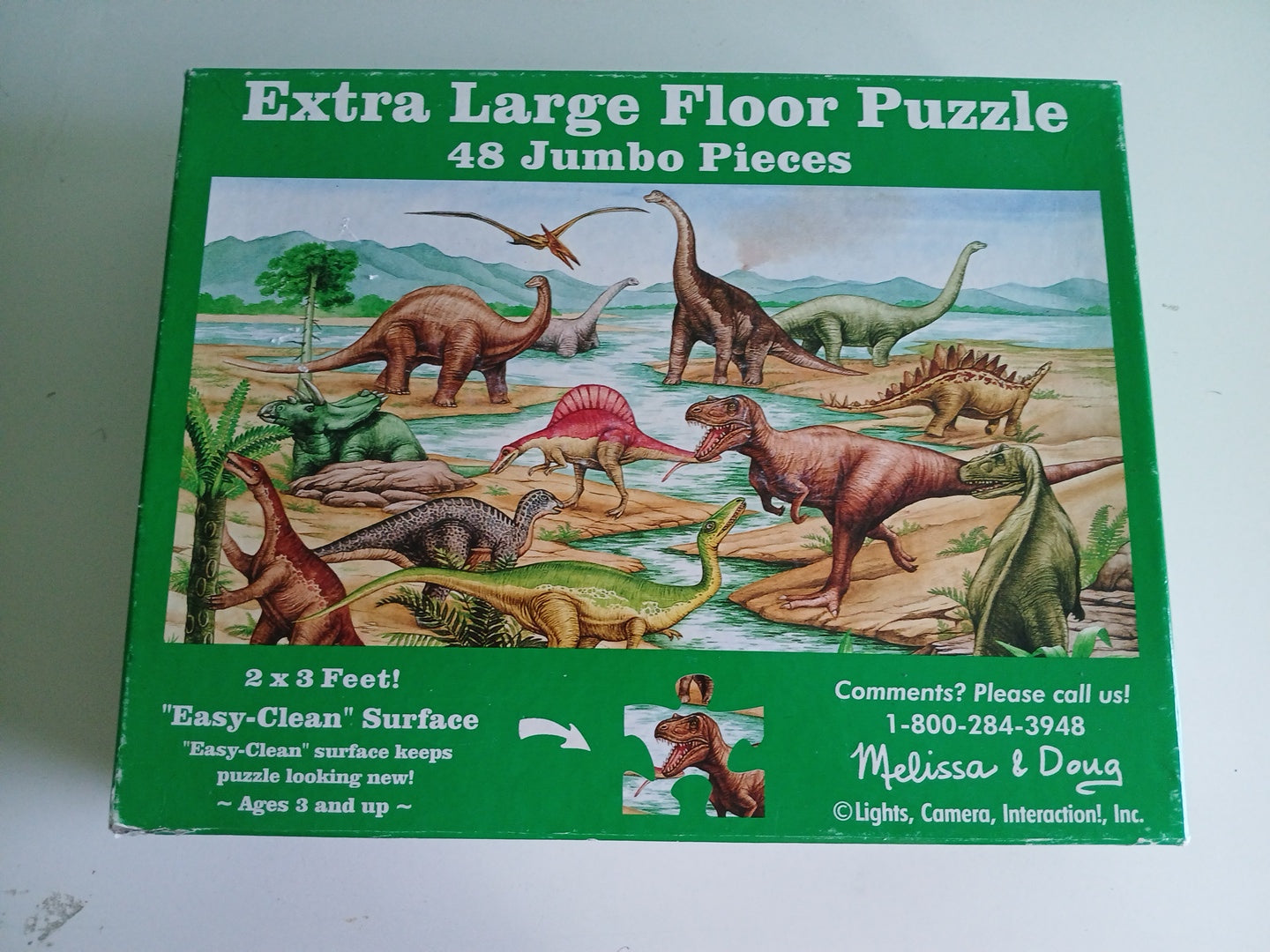 Melissa & Doug Extra Large Floor Puzzle 48 Peices Dinosaurs #421