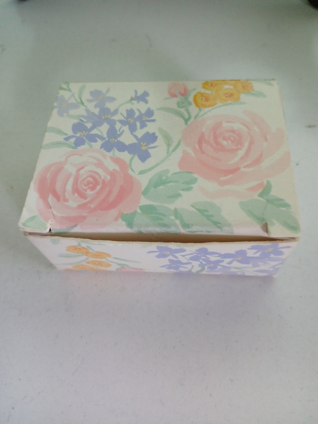 Handmade Golden Wired Butterfly Brooche ,& White Beads From Avon