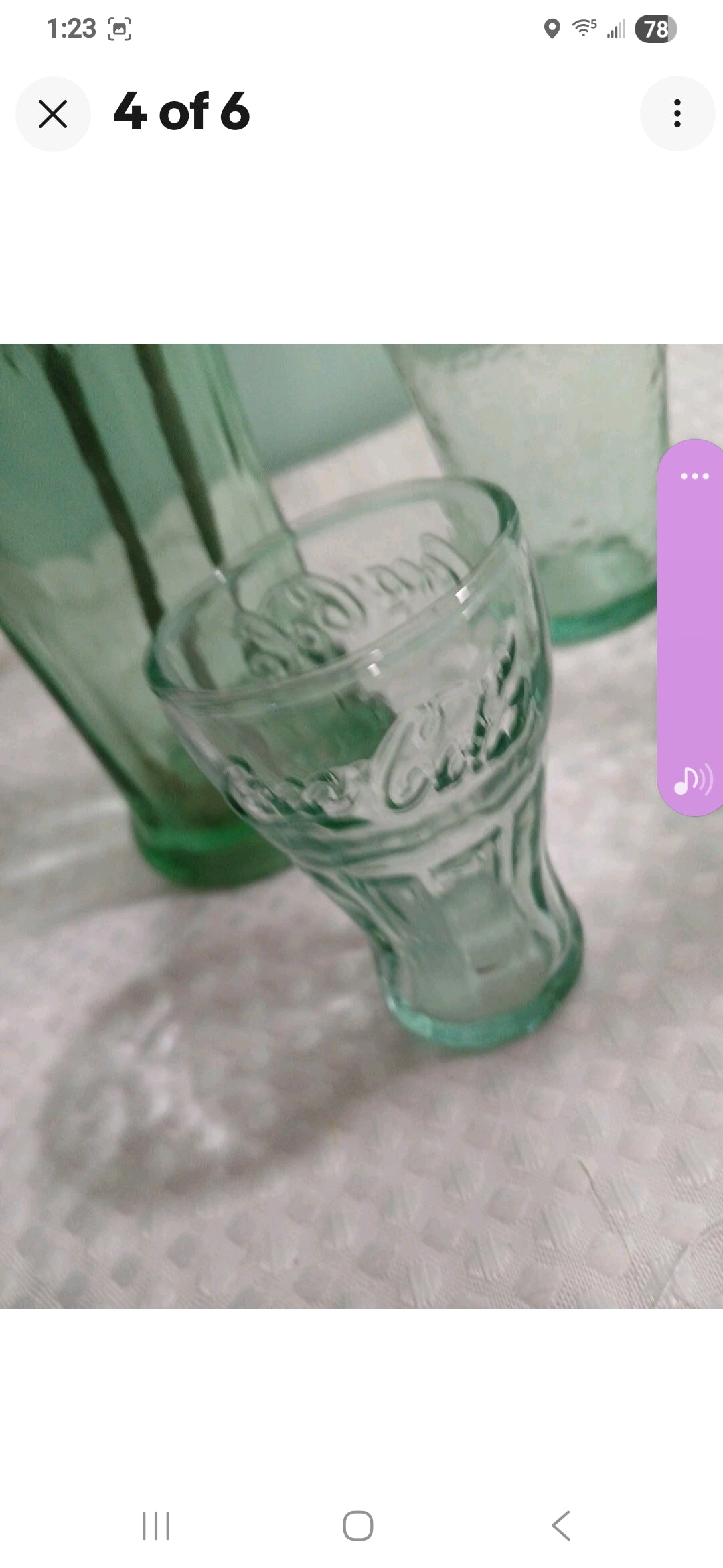 Vtg Coca-Cola Soda Glasses - Lot of 4