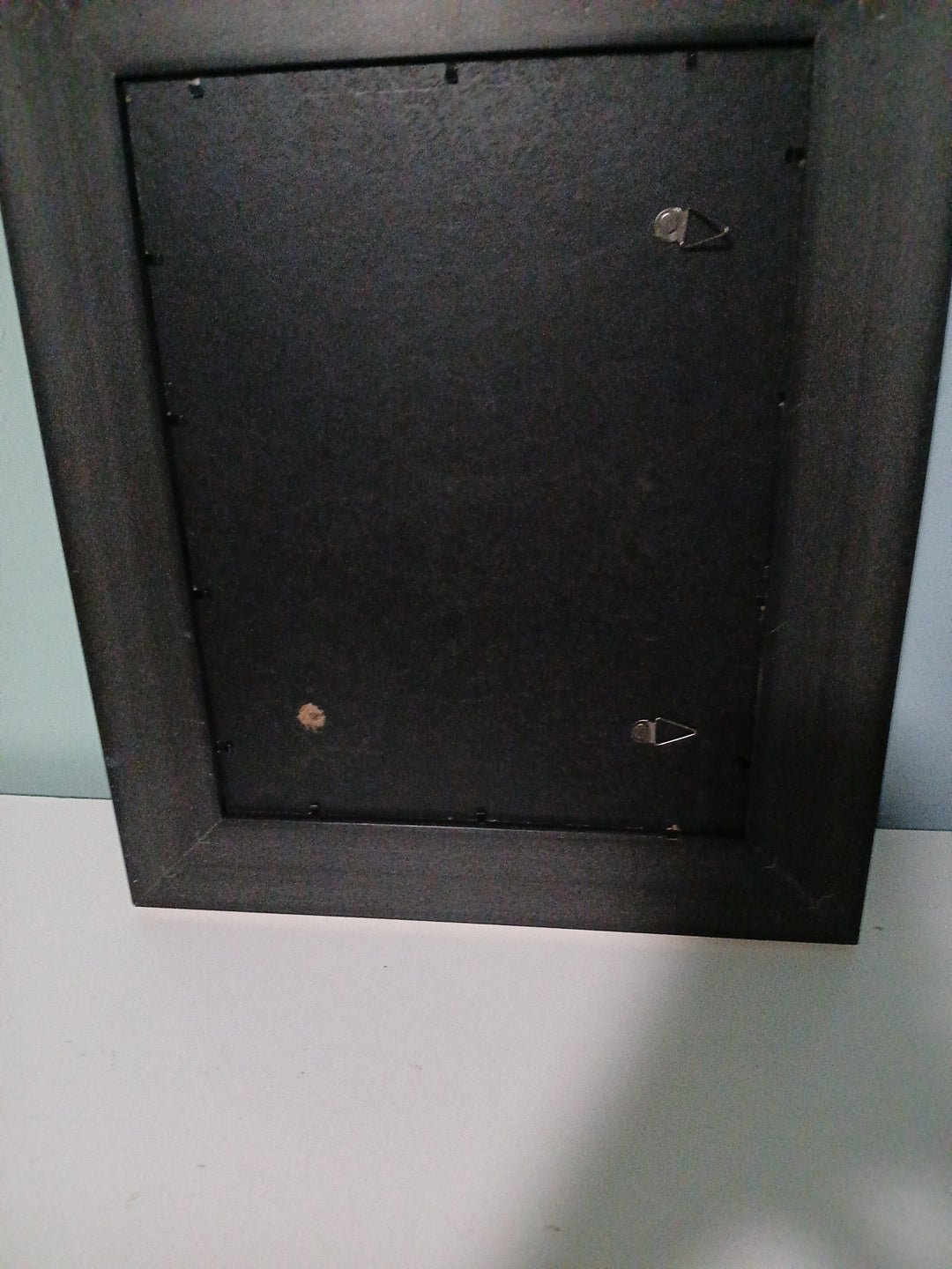 8 x 10  wood carved silver painted wall hanging frame,Matted for portrait