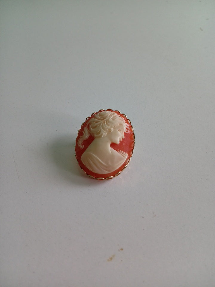 Vintage Victorian Style Cameo Brooch Pin