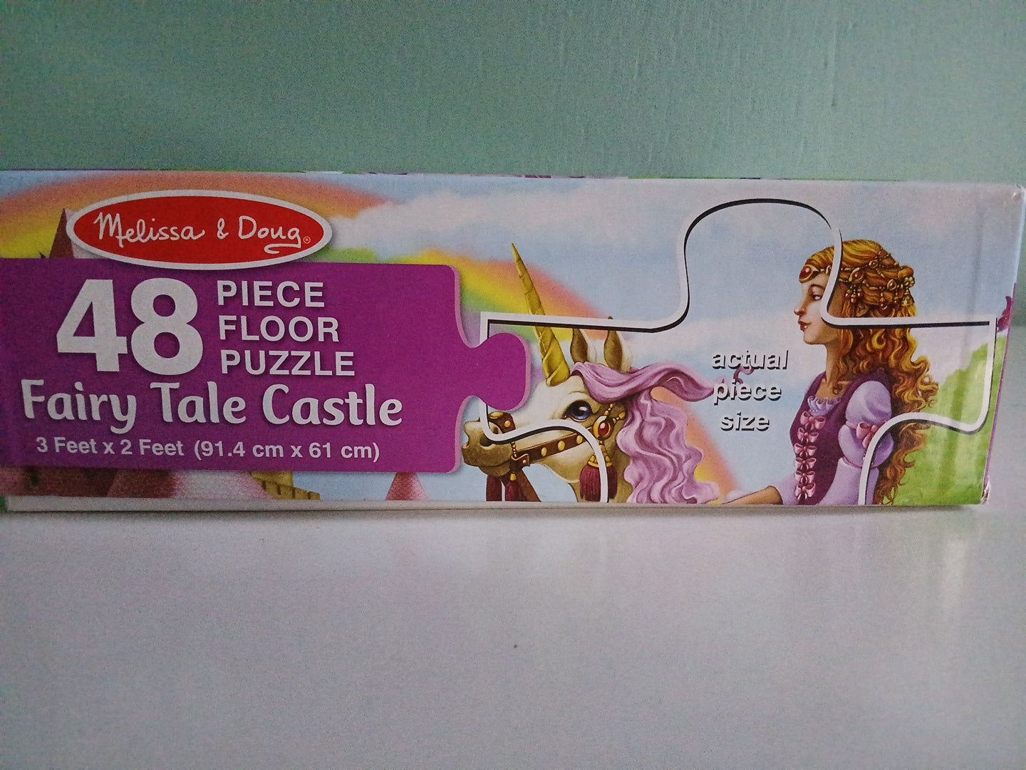 Melissa & Doug Fairy Tale Castle Floor Puzzle 48 Pieces None Missing 3ft X 2ft