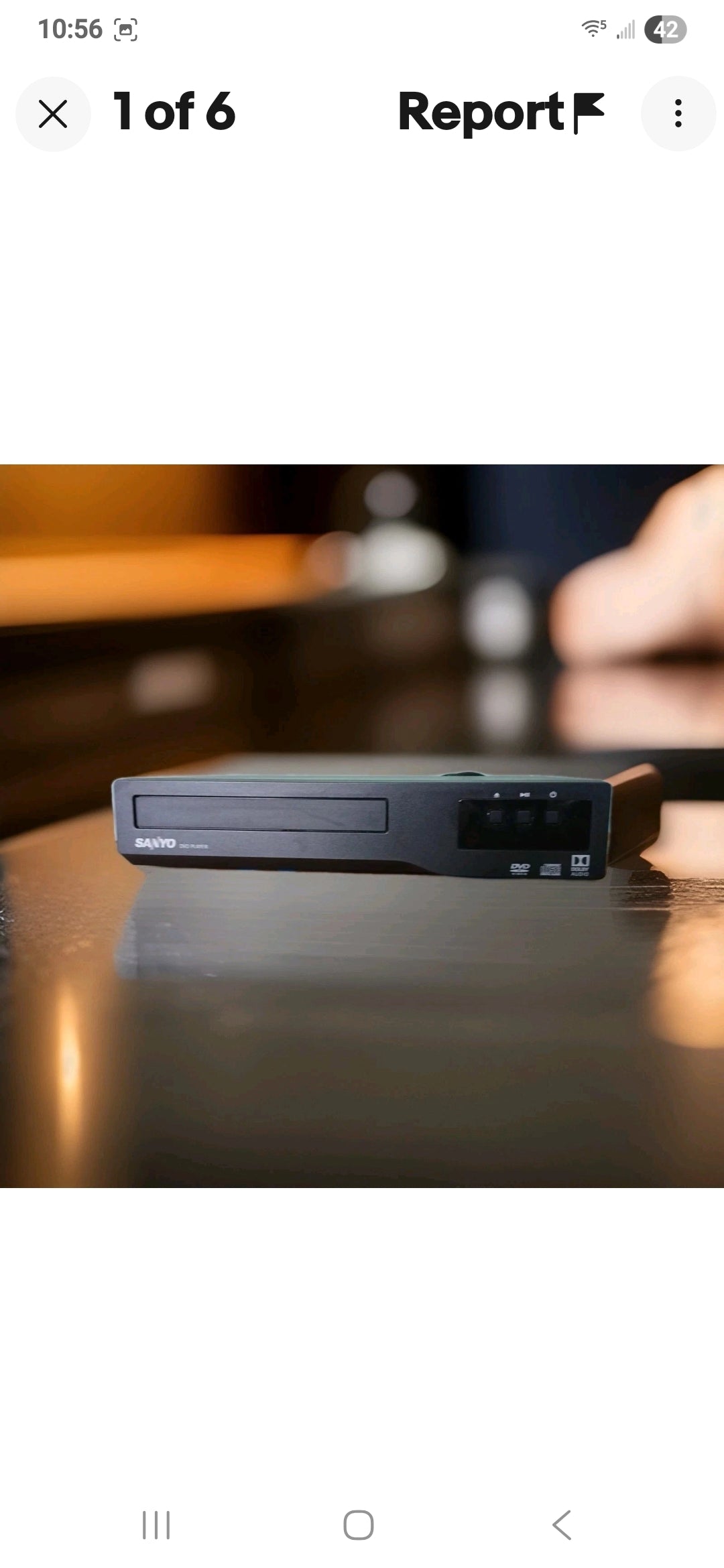 Sanyo DVD Player Model # FWDP105F-A - Tested & Working