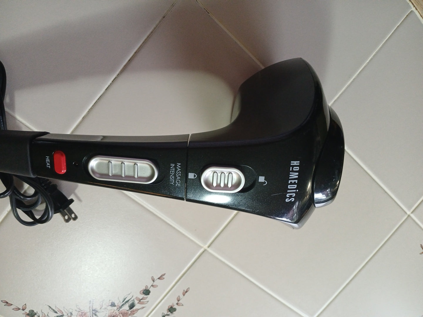 Homedics Ultra Professional Percussion Massager with Heat & Extended Arm - Tested