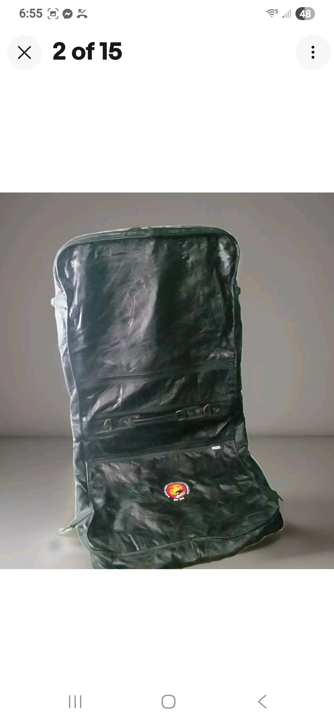 Marine Corps Genuine Leather Garment Bag