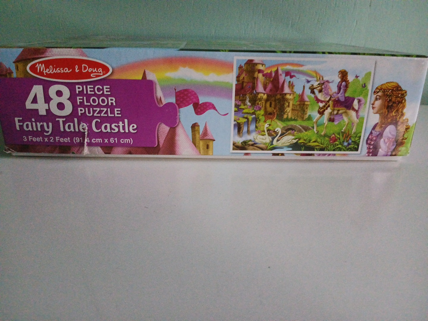 Melissa & Doug Fairy Tale Castle Floor Puzzle 48 Pieces None Missing 3ft X 2ft