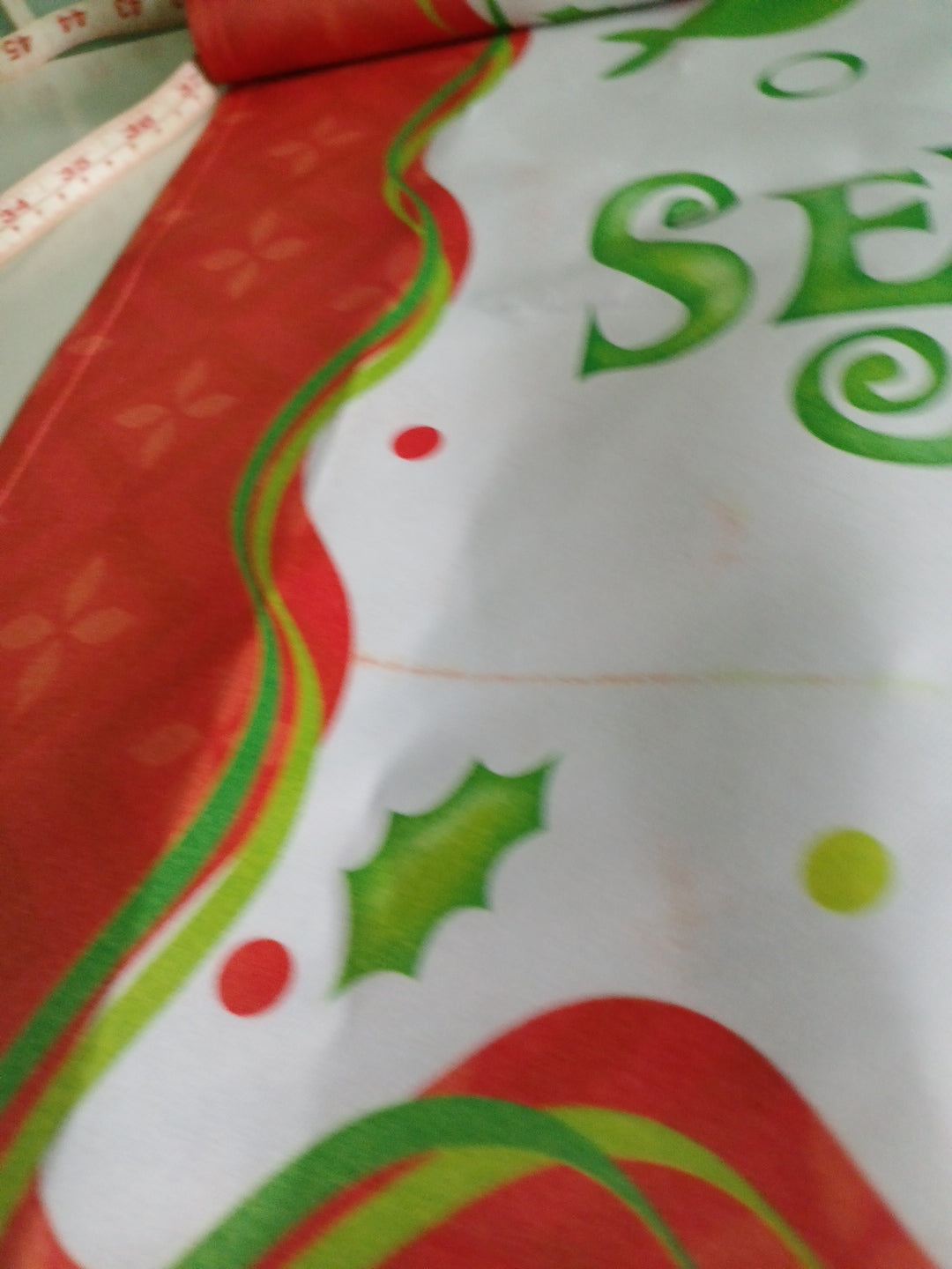 Seasons Greetings Christmas Turtle, Nautical Flag- Never Hung , Open Package.