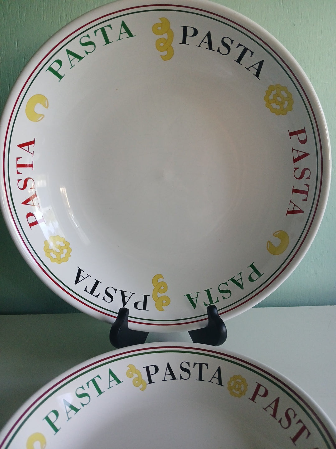 vntg Pasta bowl set