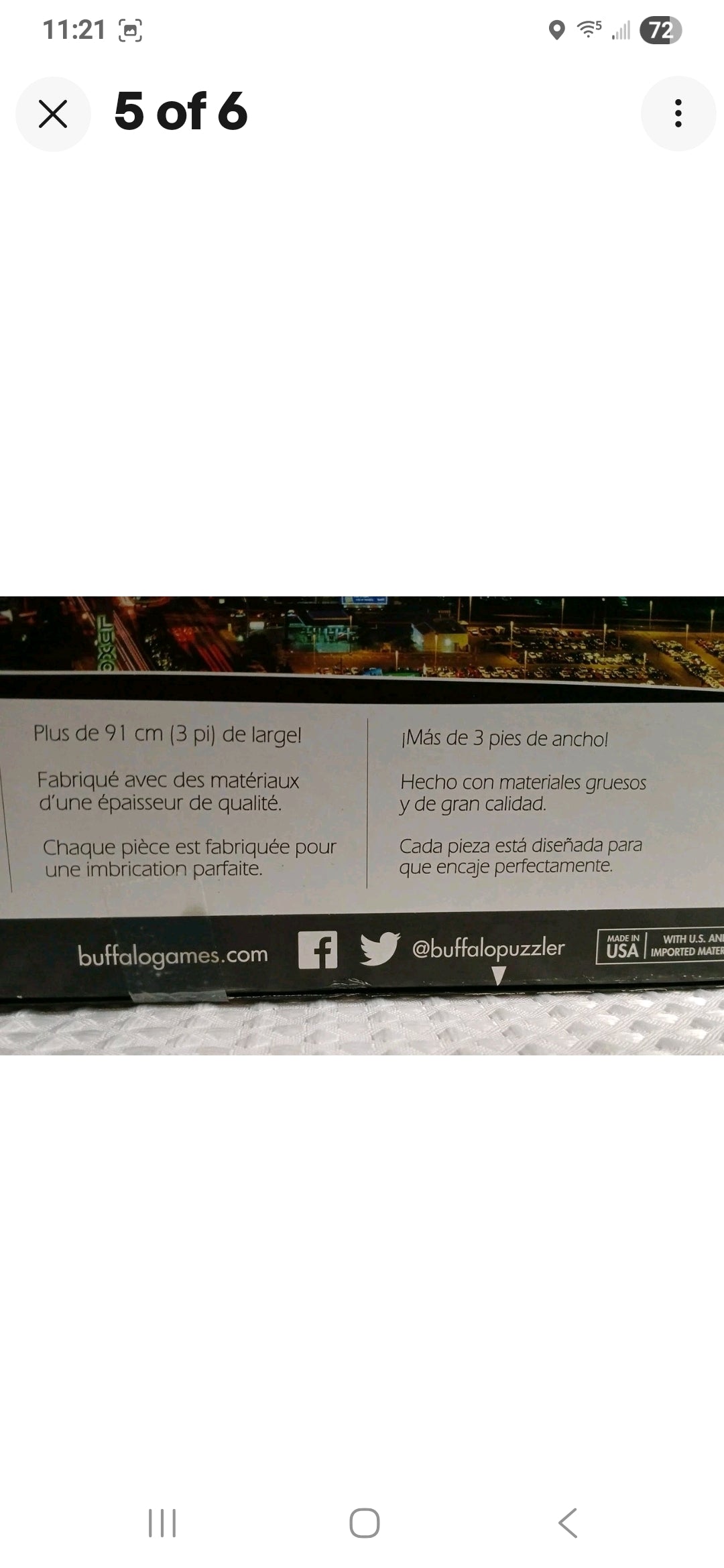 Las Vegas Panoramic Jigsaw Puzzle - 750 Pieces