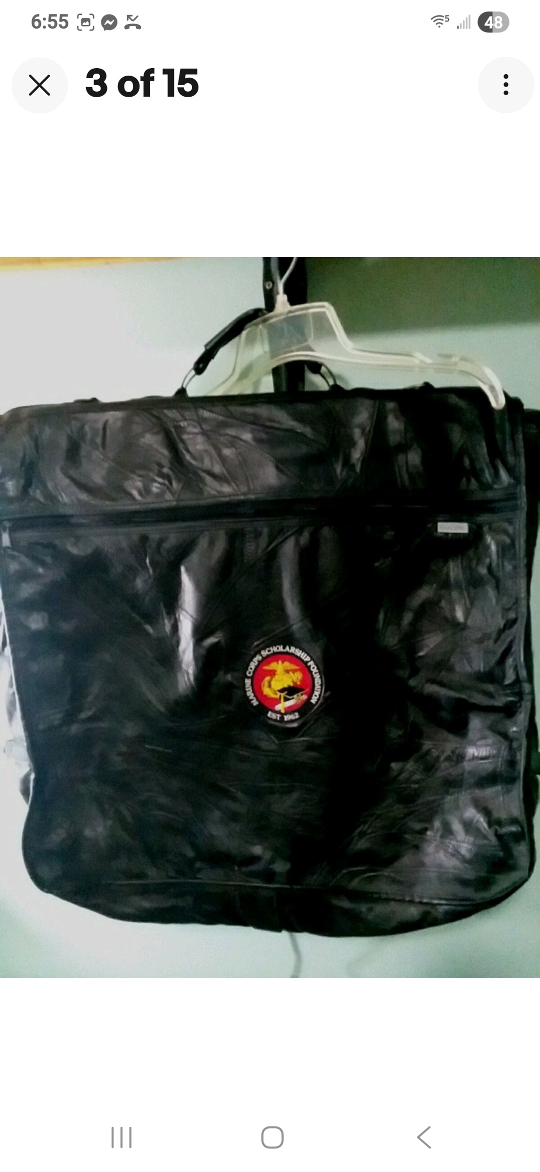 Marine Corps Genuine Leather Garment Bag