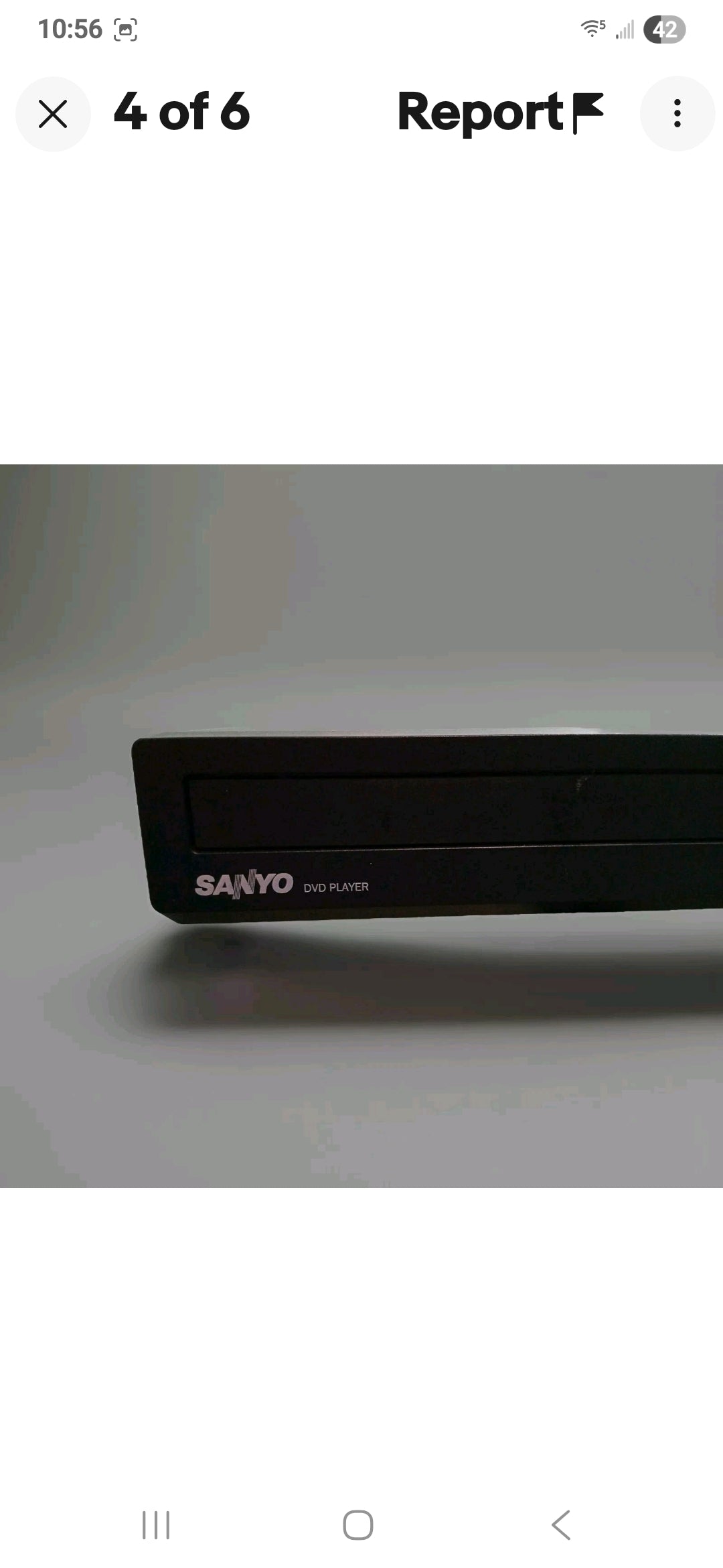 Sanyo DVD Player Model # FWDP105F-A - Tested & Working