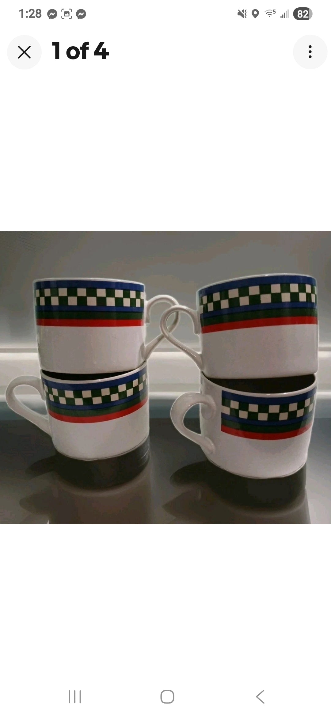 Ellas Rooster Coffee Cup Set of 4