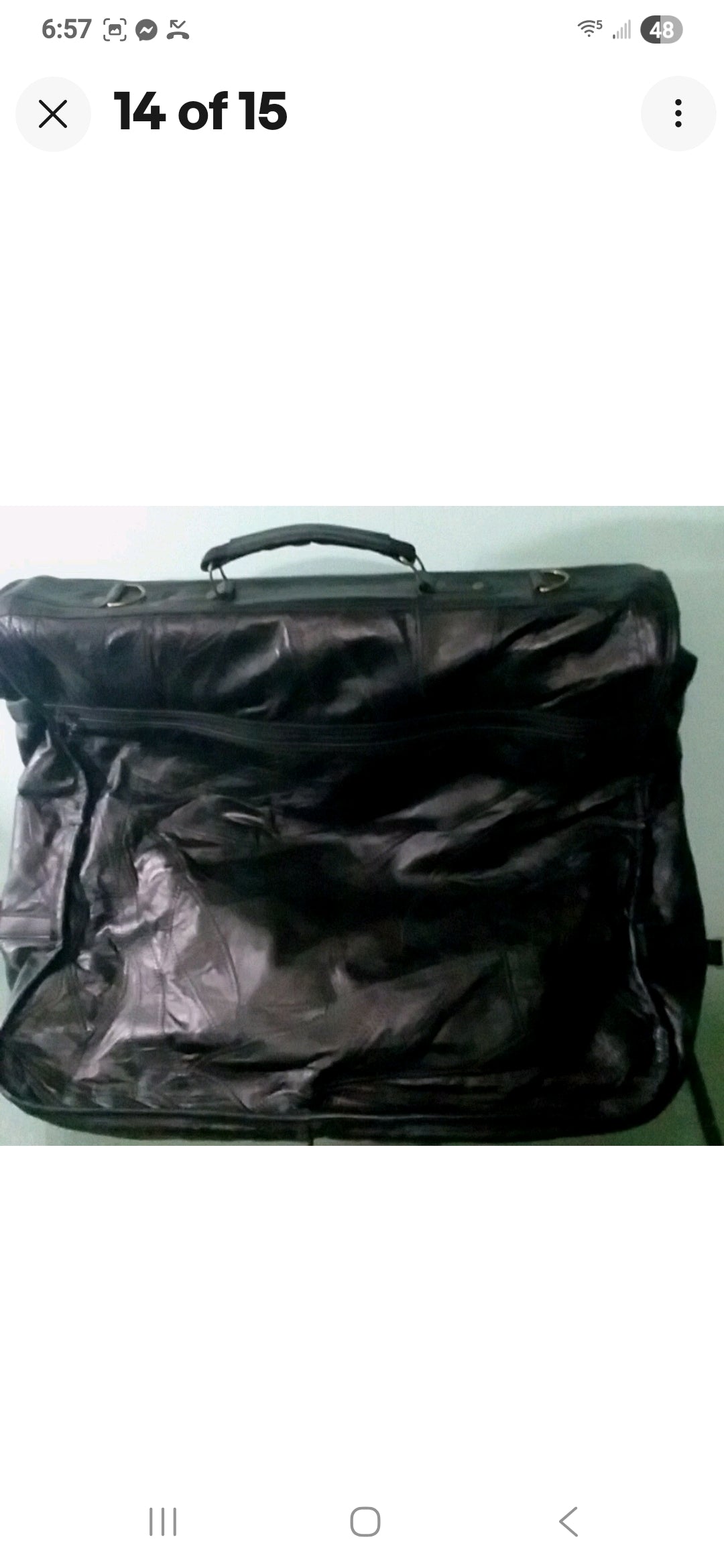 Marine Corps Genuine Leather Garment Bag