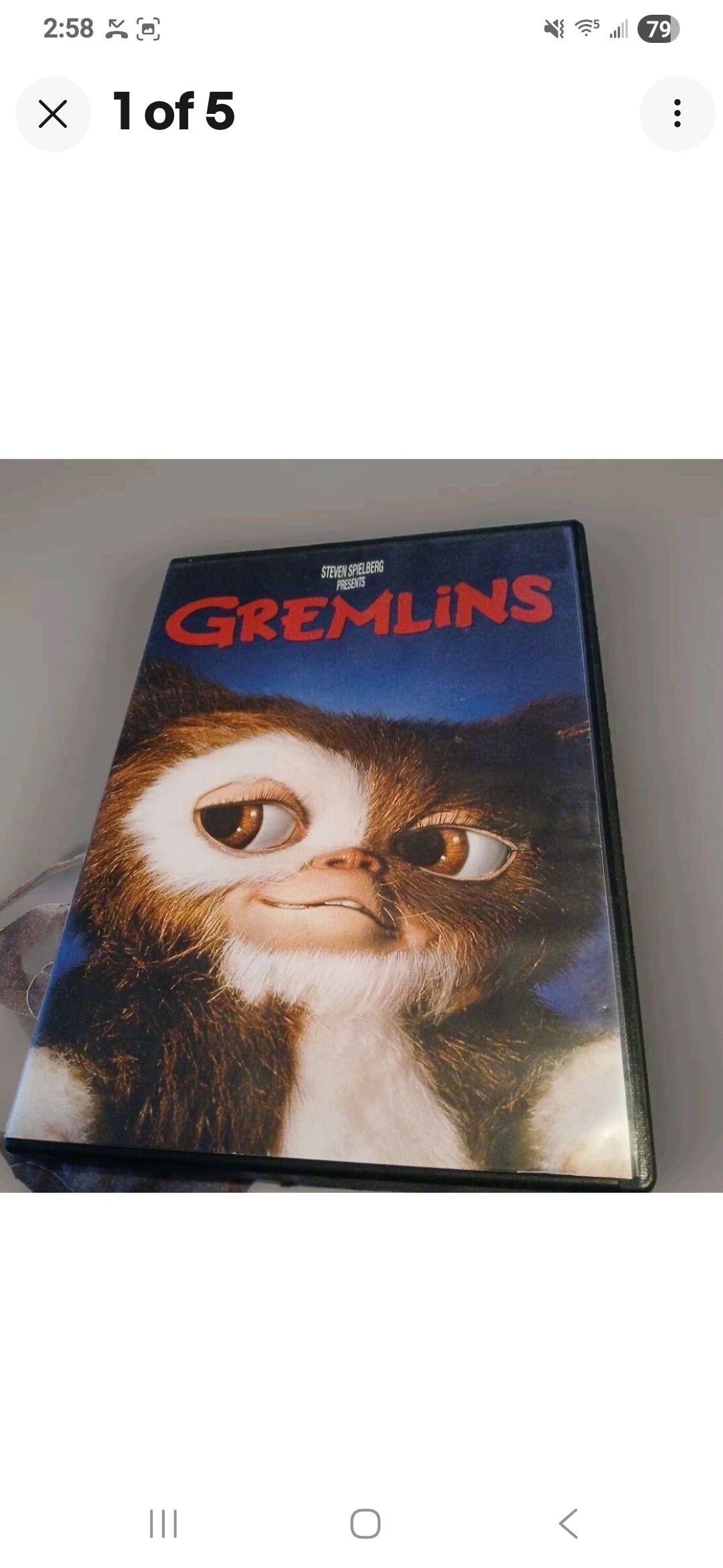 GREMLINS AND GIZMO DVD 1984