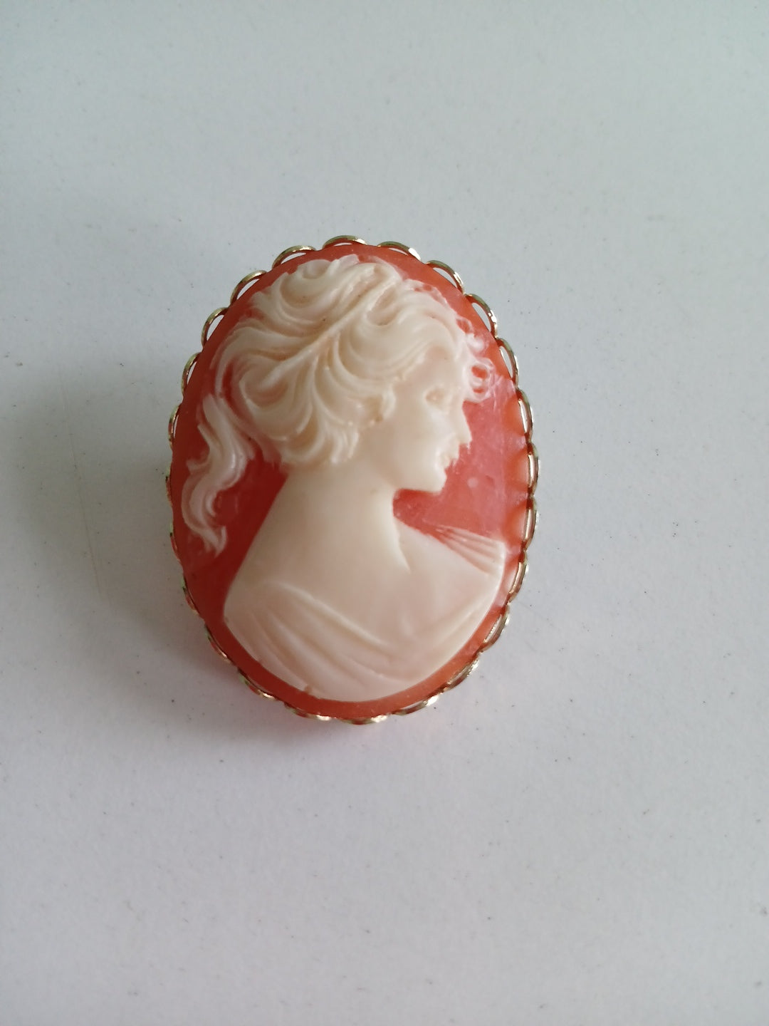 Vintage Victorian Style Cameo Brooch Pin