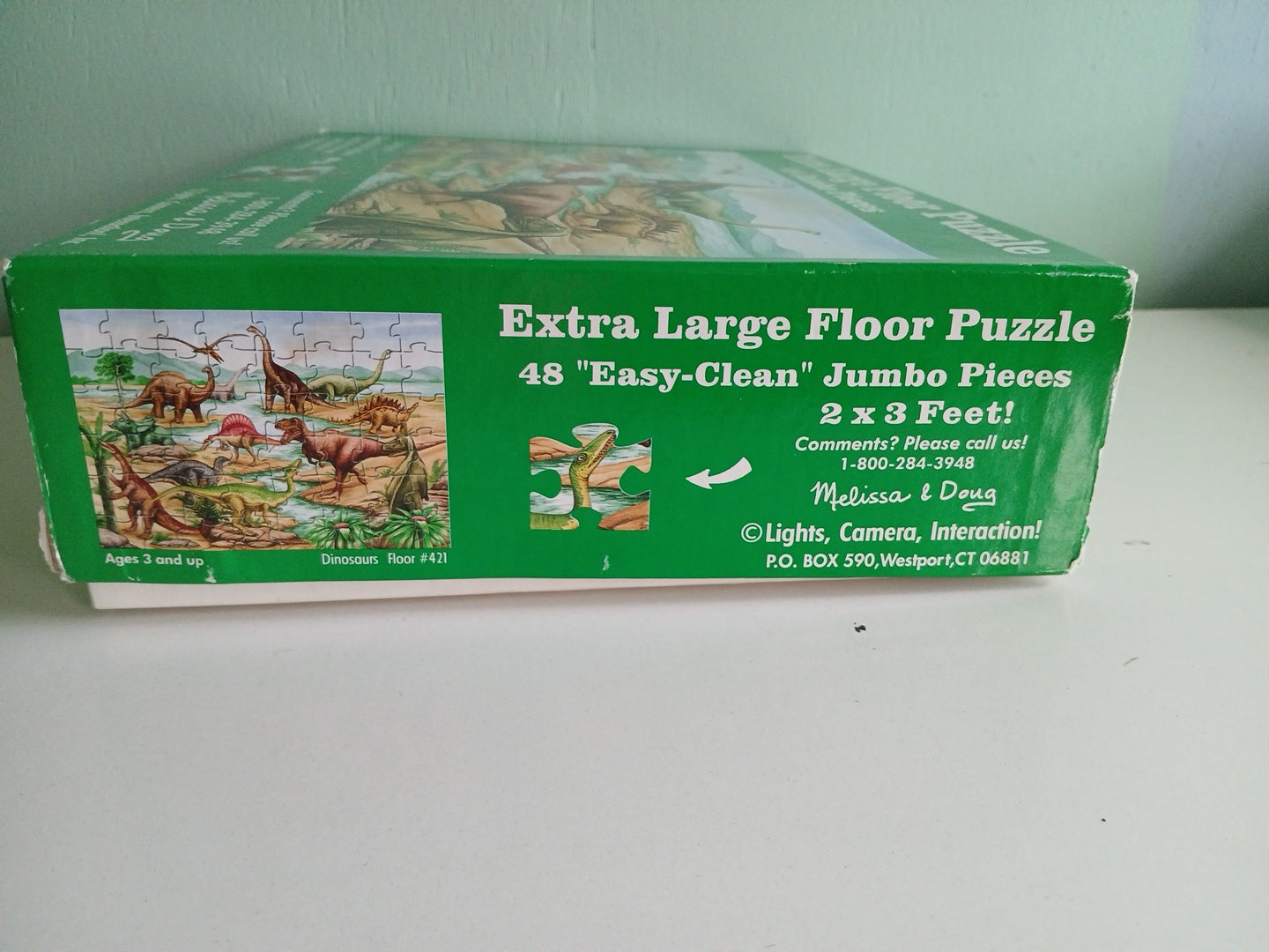 Melissa & Doug Extra Large Floor Puzzle 48 Peices Dinosaurs #421