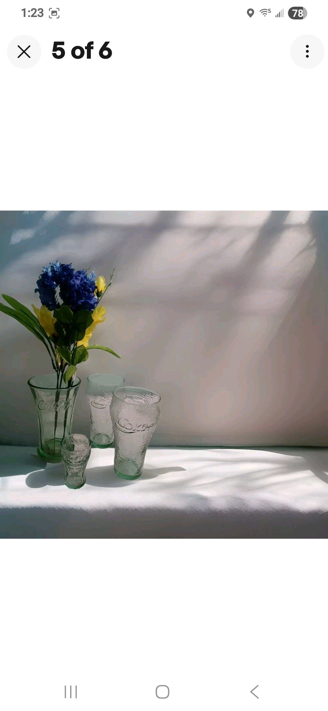 Vtg Coca-Cola Soda Glasses - Lot of 4