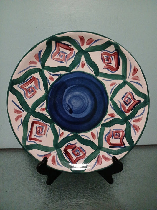 16in  large round serving platter Hand Painted